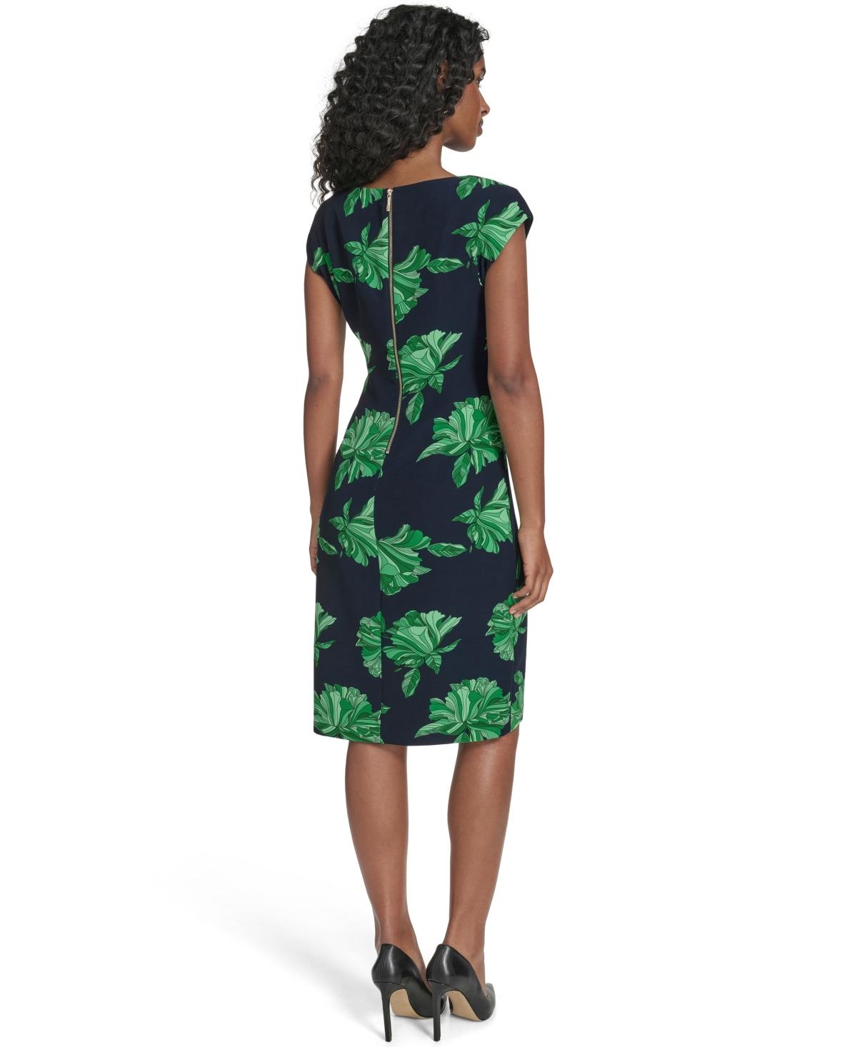 green leaves woman dress tony hilfiger 16 Green Tommy Hilfiger Dresses for Women