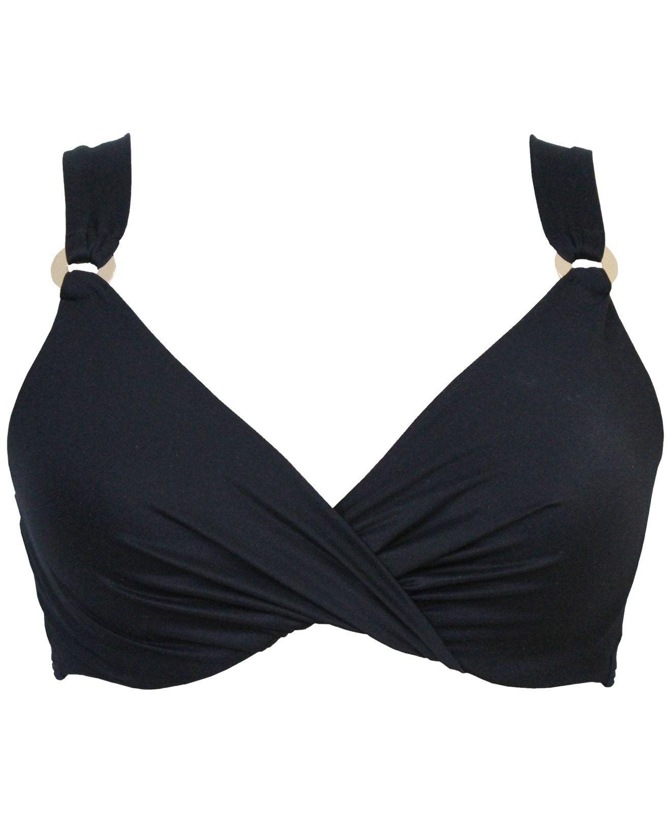 Miraclesuit Synthetic Twistfront Brasize Bikini Top in Black Lyst