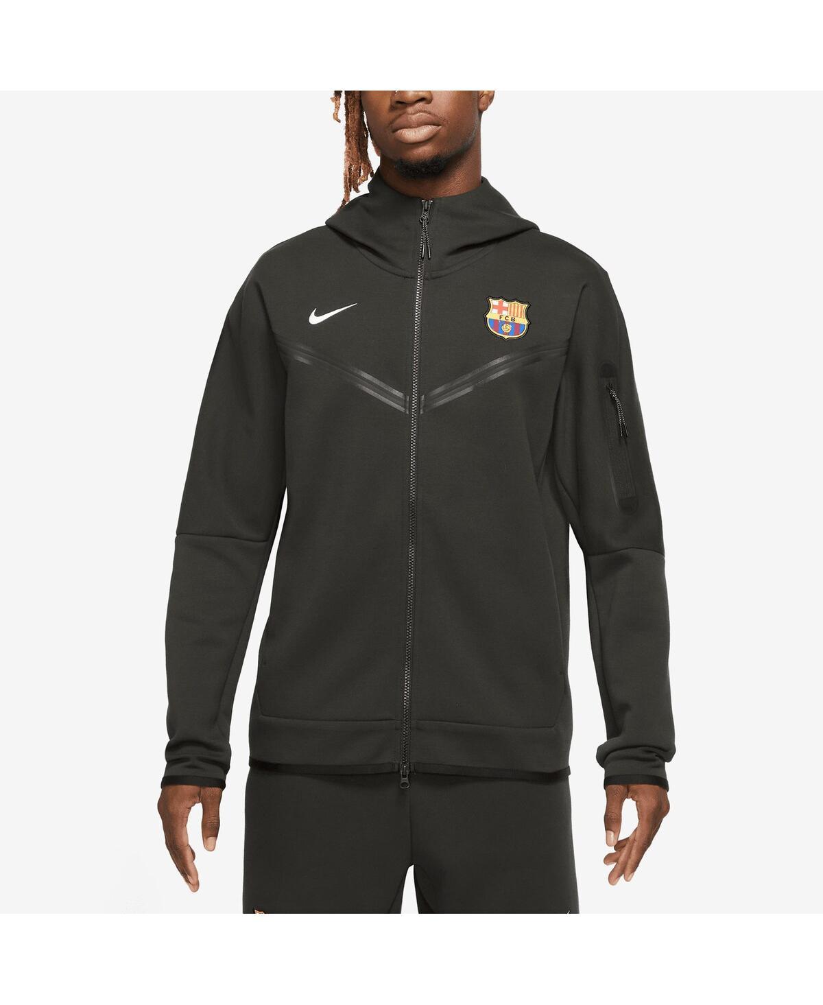 Nike Fc Barcelona Tech Fleece Windrunner Full-zip Hoodie in Black for Men |  Lyst