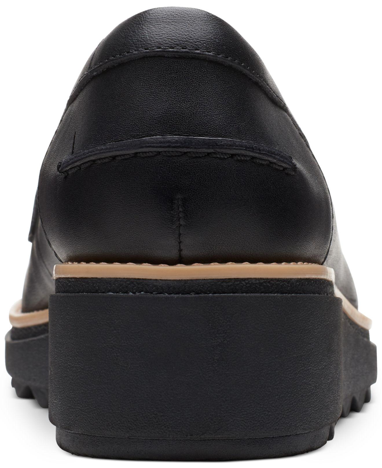 clarks gracie platform loafers
