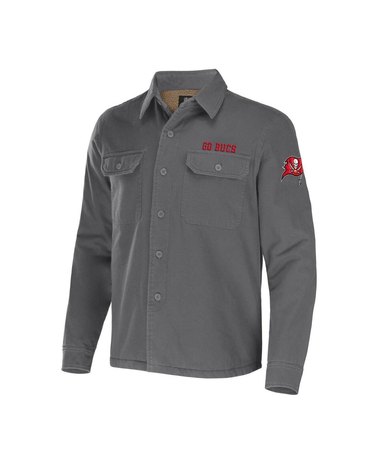 Men's NFL x Darius Rucker Collection by Fanatics Gray Dallas Cowboys  Chambray Button-Up Long Sleeve Shirt