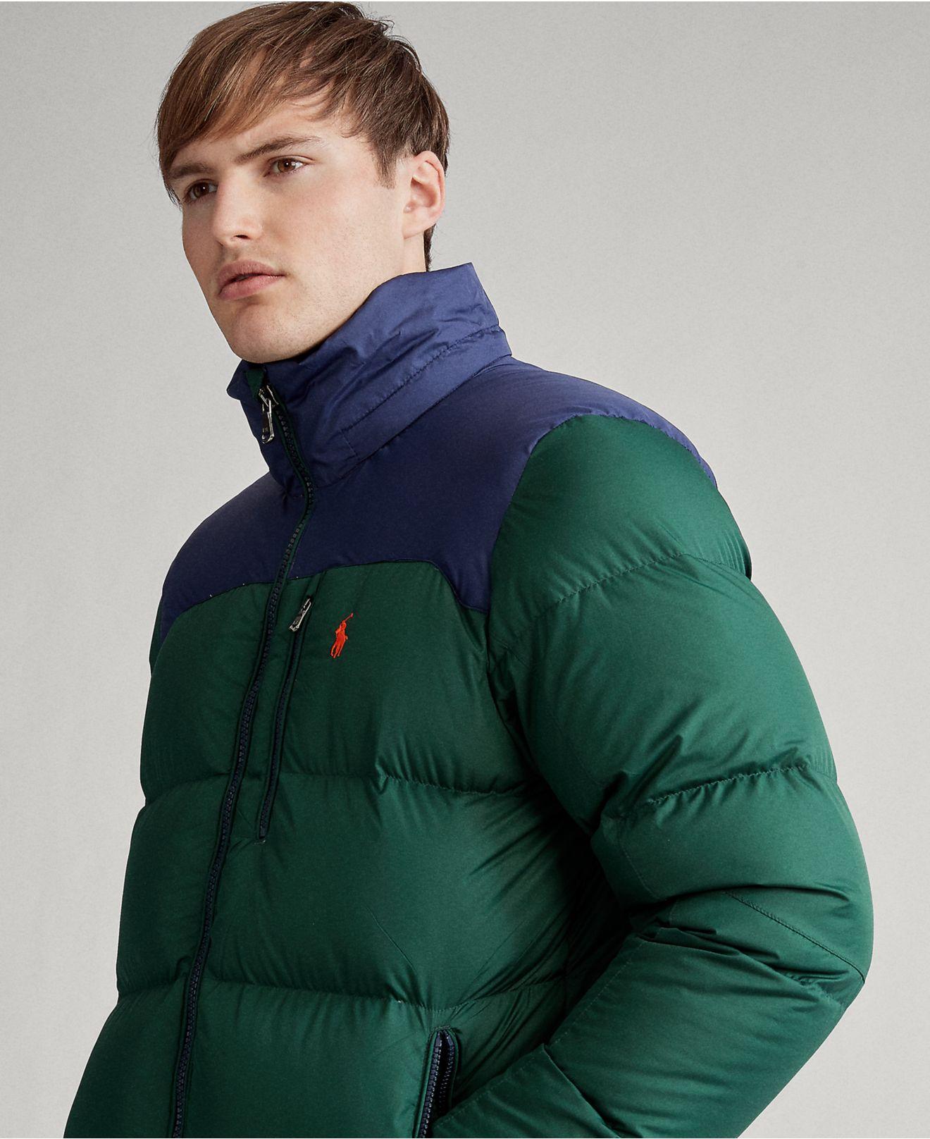 ralph lauren puffer jacket green