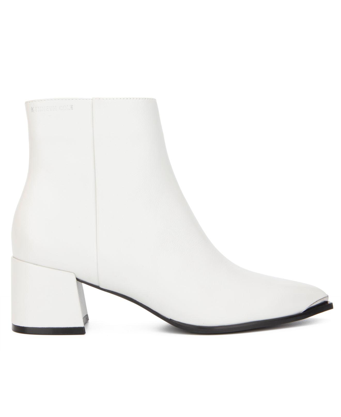 kenneth cole white booties