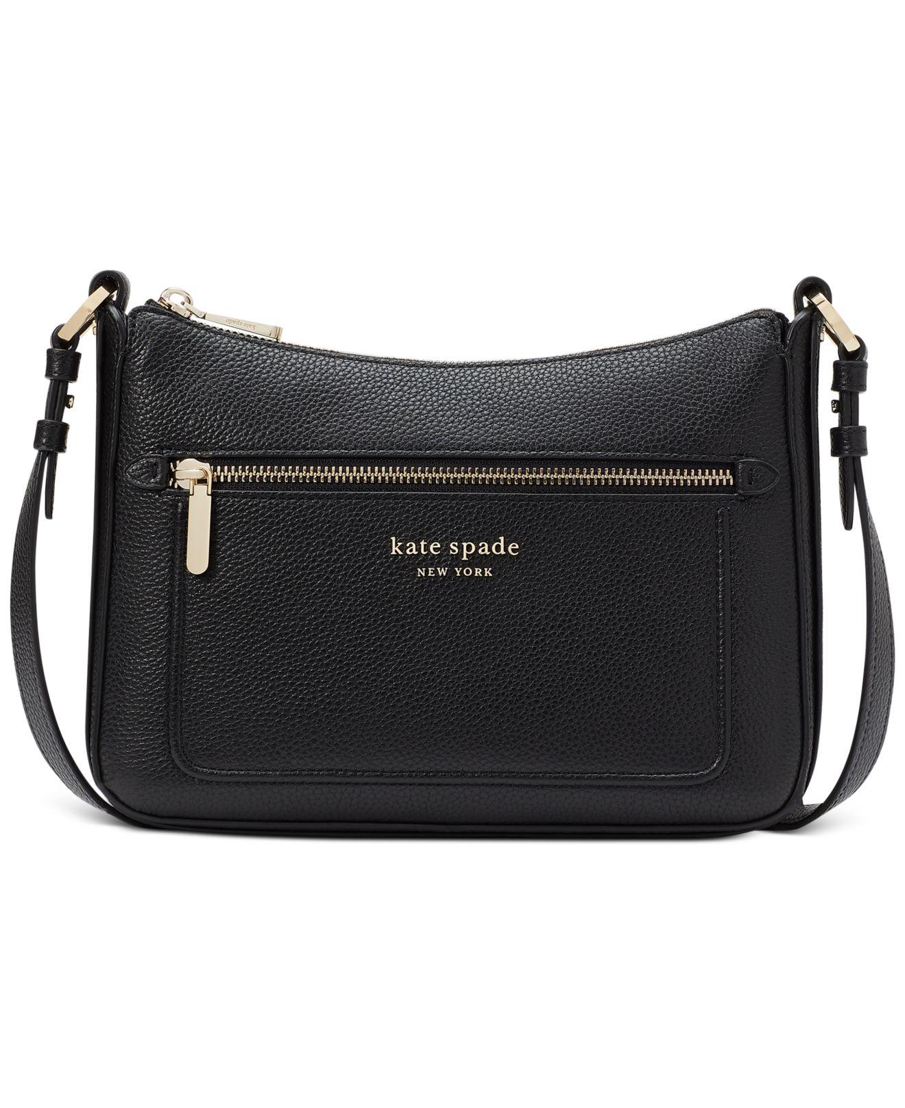 Kate Spade Hudson Pebbled Leather Small Crossbody in Black Lyst