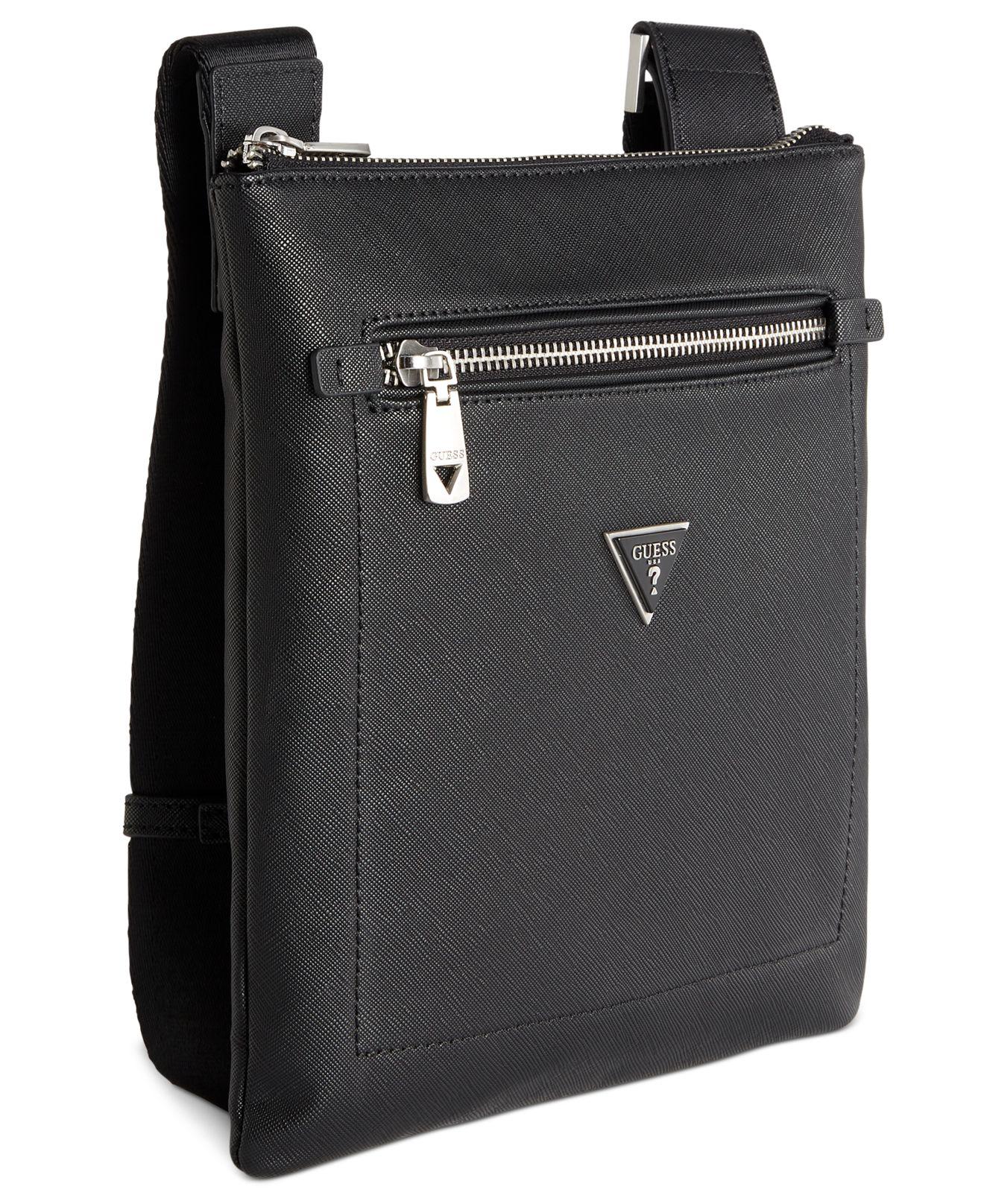 Guess Certosa Multifunctional Logo Bag in Black for Men | Lyst