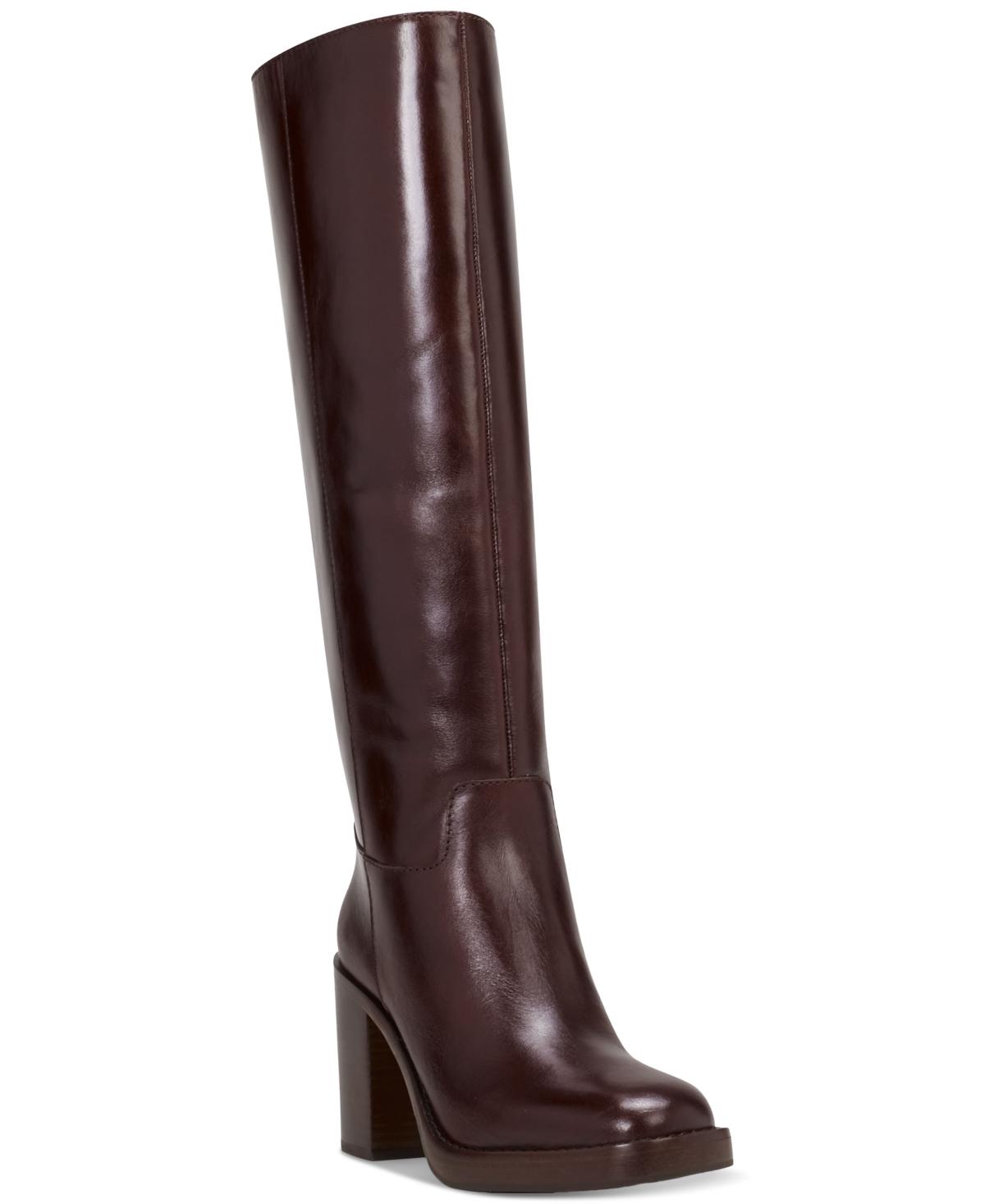 Macys burgundy boots deals