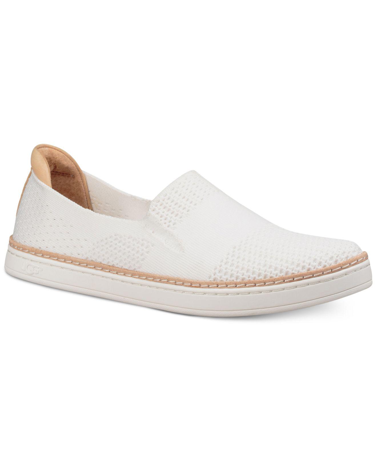 UGG Leather Sammy Slip-on Sneakers in White - Save 68% - Lyst