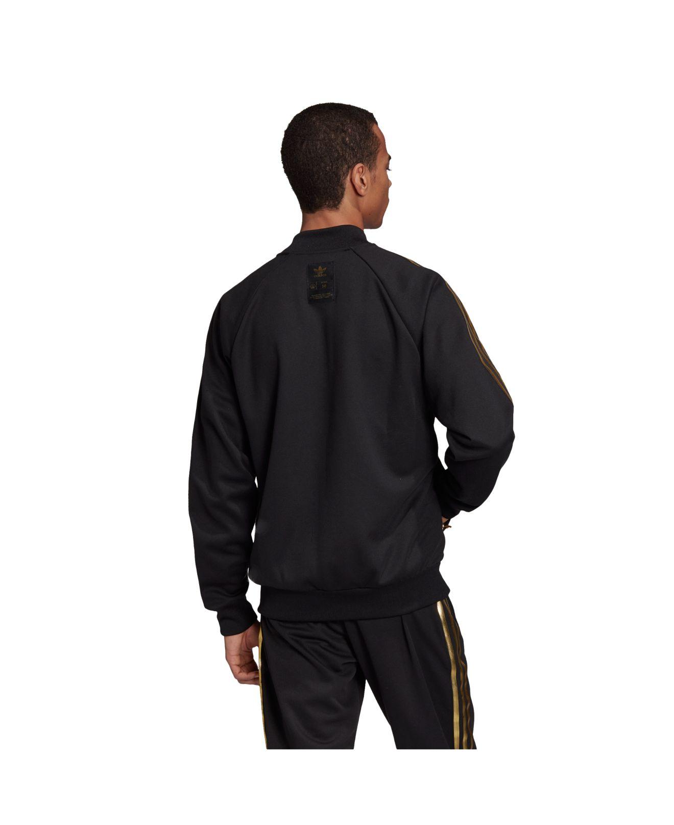 adidas Sst 24k Track Jacket in Black for Men | Lyst