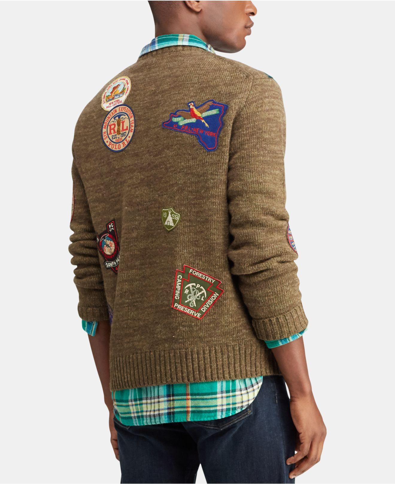 Polo Ralph Lauren Hiking Bear Wool Sweater for Men - Lyst