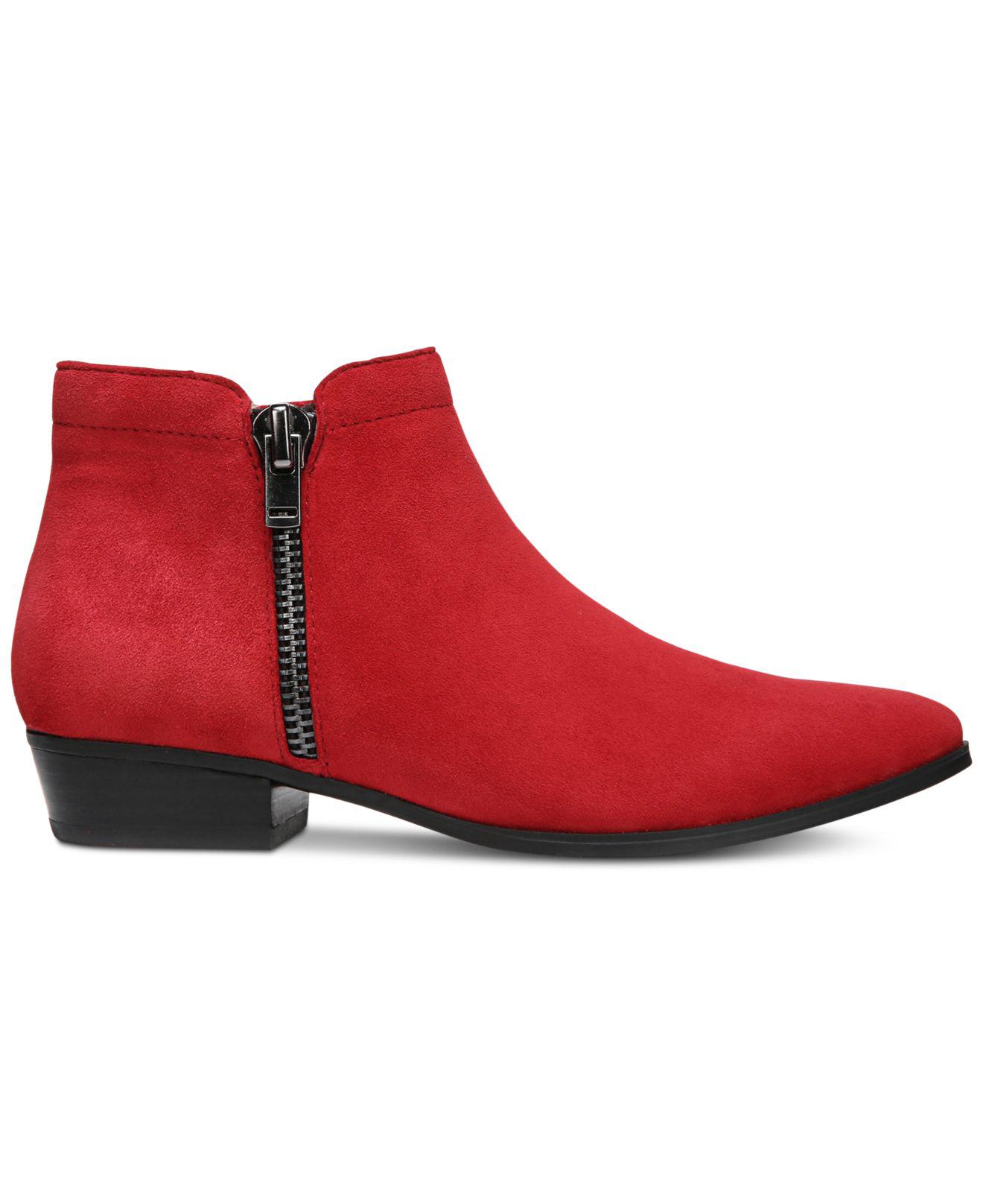 naturalizer blair booties red