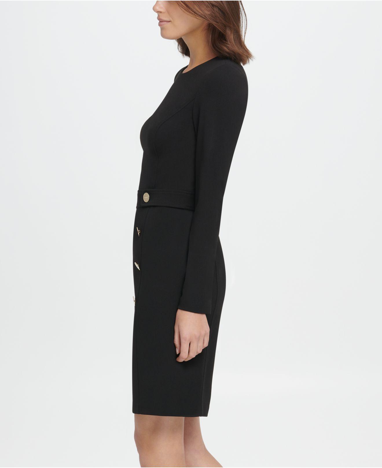 double breasted sheath dress