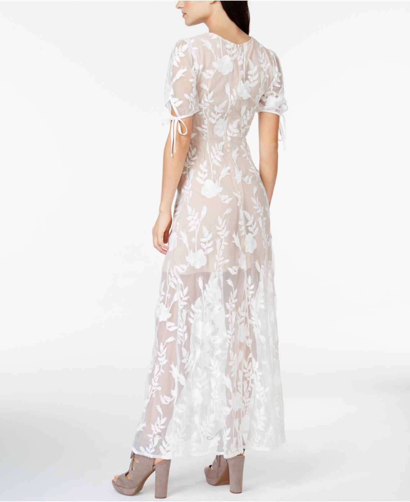 endless rose front tie maxi dress