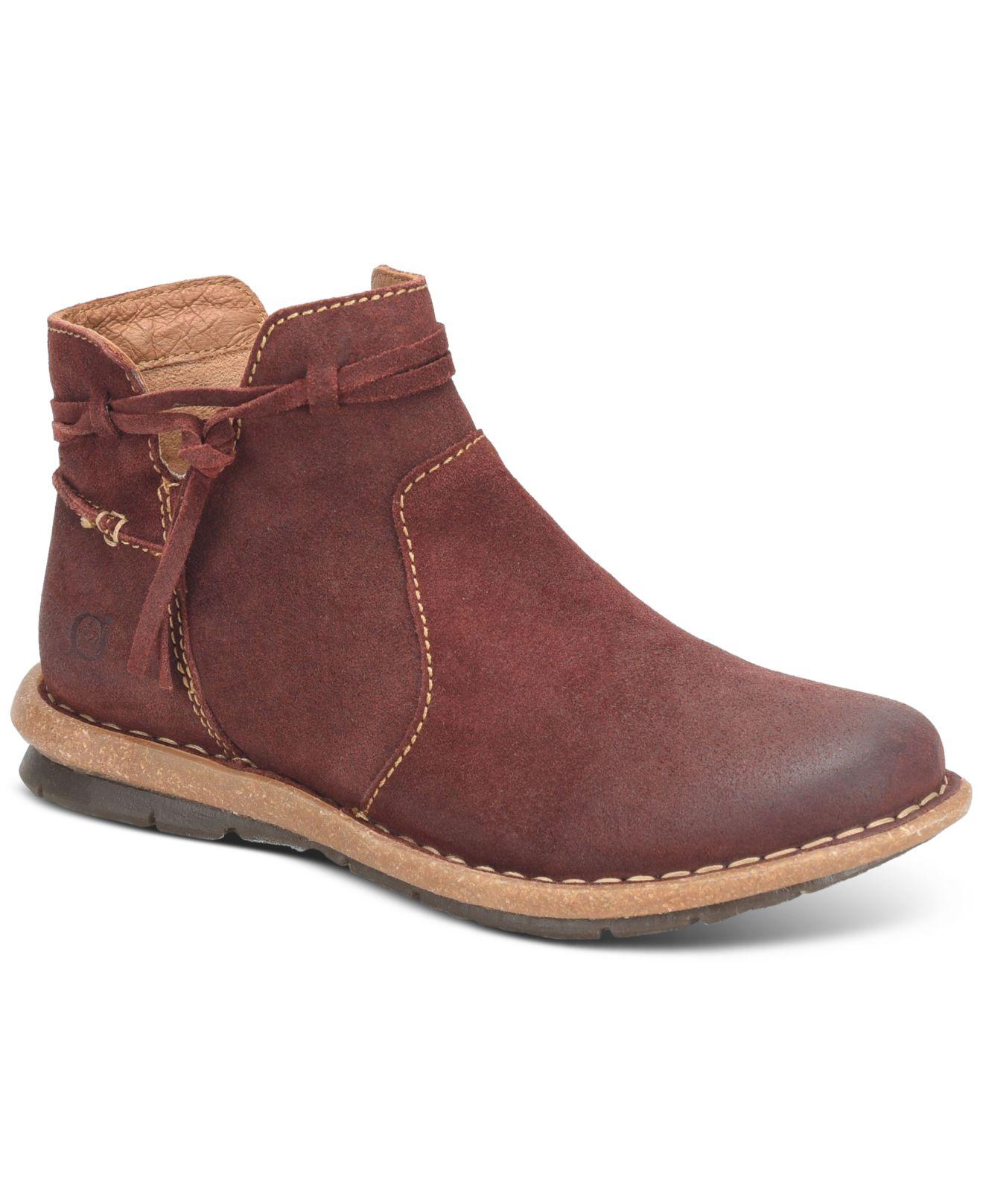 Born Wynter Comfort Booties in Brown | Lyst