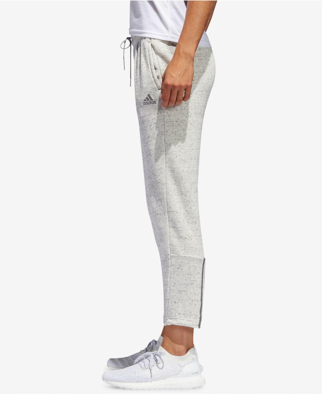 adidas Cotton French Terry Ankle Pants 