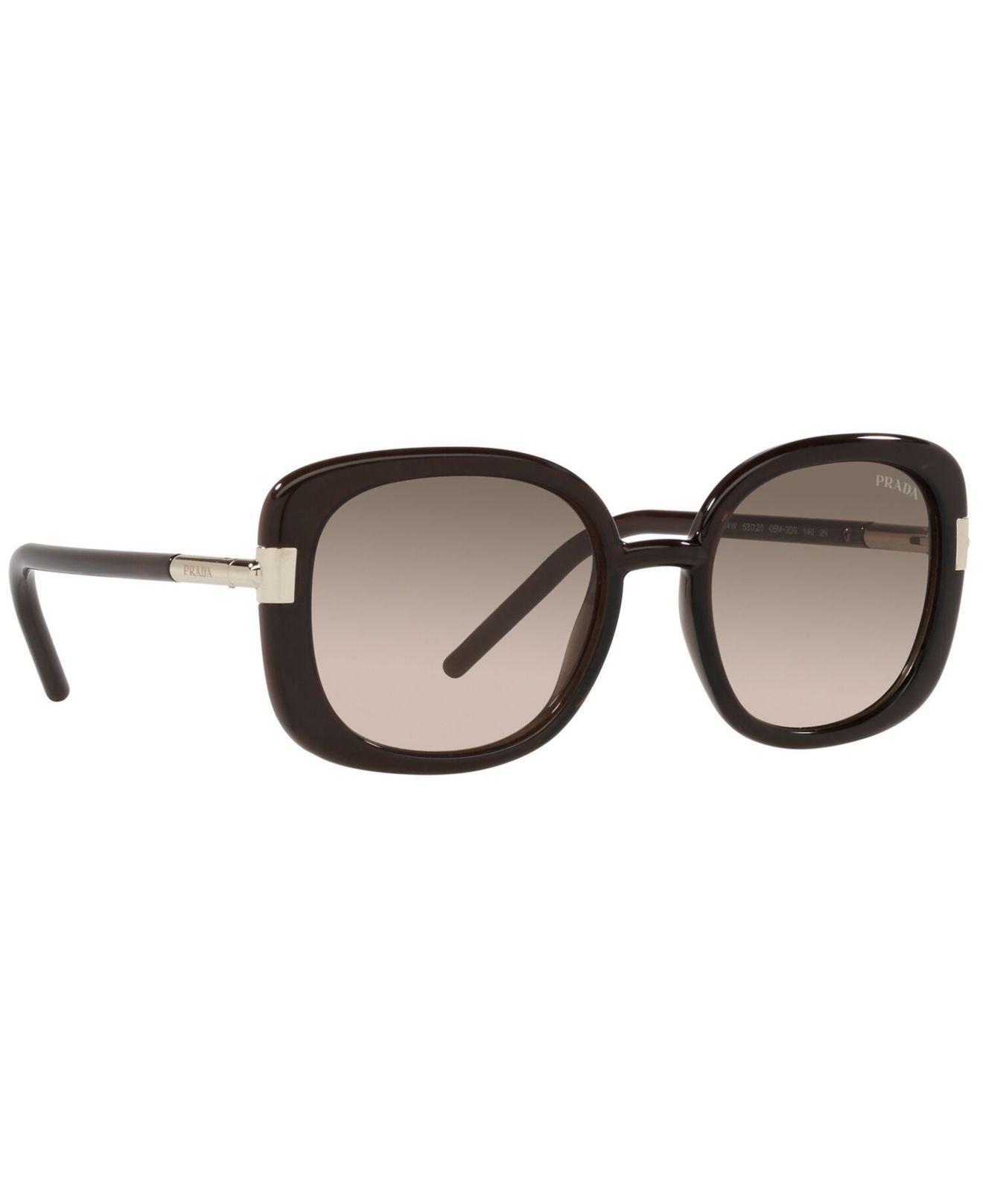 Prada Sunglasses, Pr 04ws 53 in Brown | Lyst