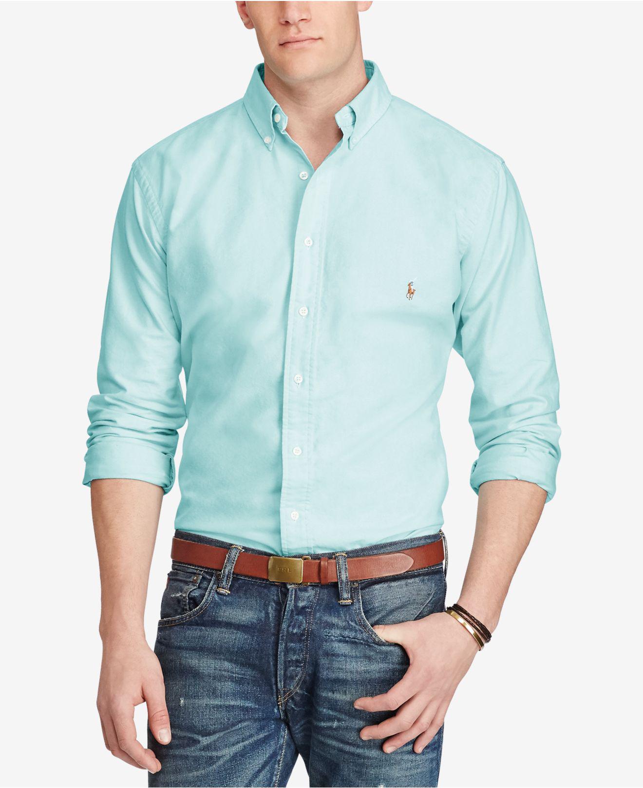 Ralph Lauren Cotton The Iconic Oxford Shirt in Blue for Men - Save 25% ...