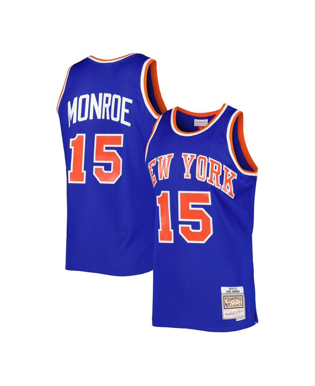 Mitchell & Ness Earl Monroe Blue New York Knicks Hardwood Classics 1972