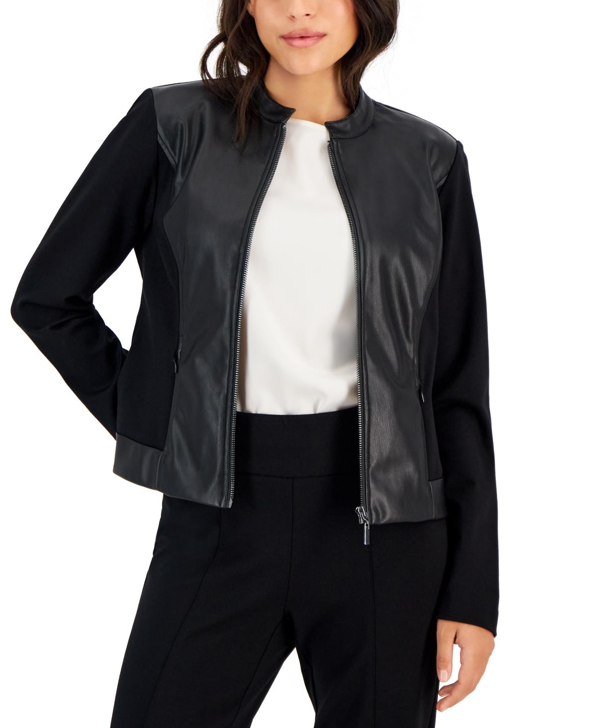 Anne klein black hot sale jacket