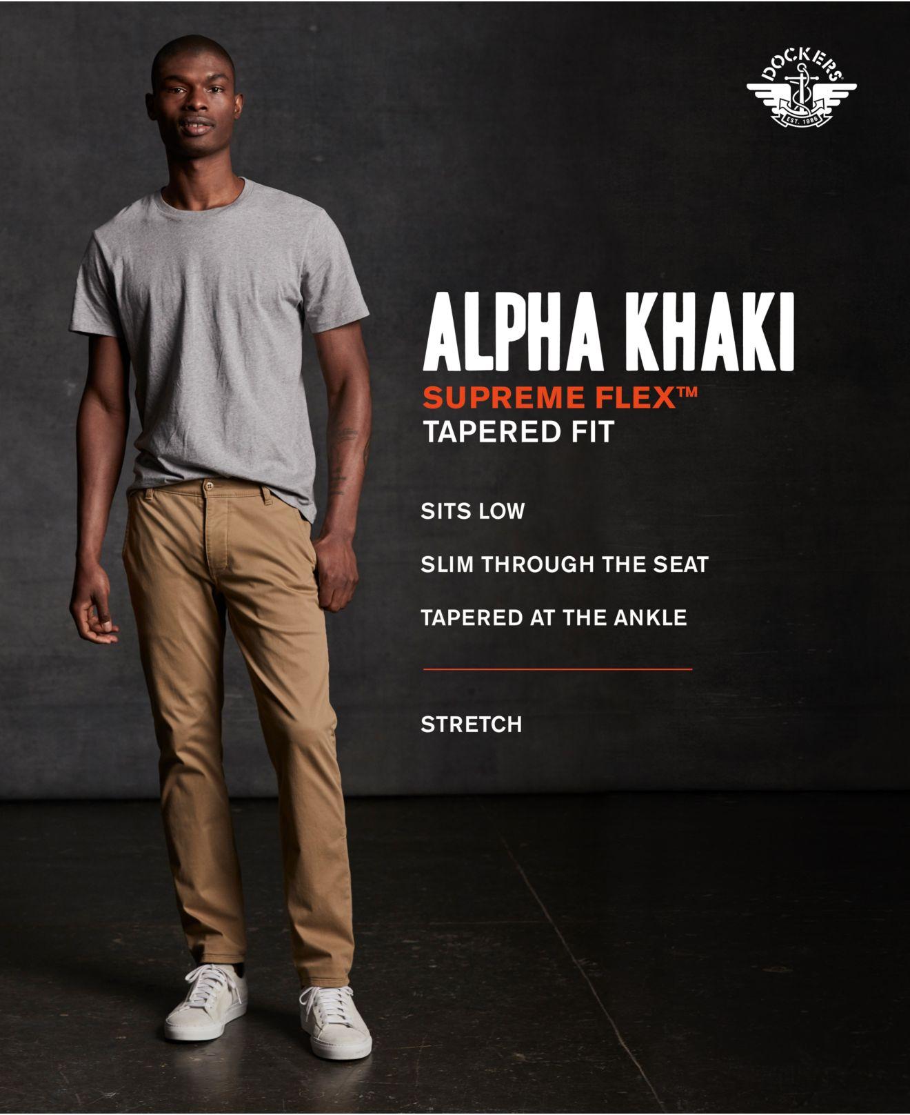 dockers alpha khaki supreme flex