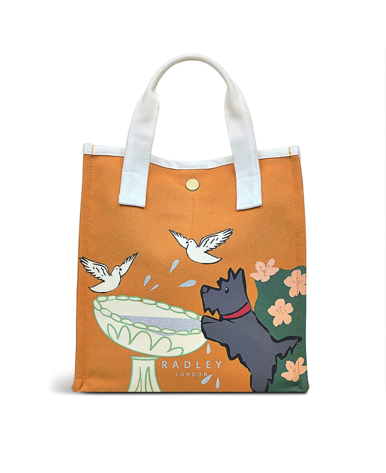 Radley Dive In Small Open Top Canvas Tote Bag in White Lyst