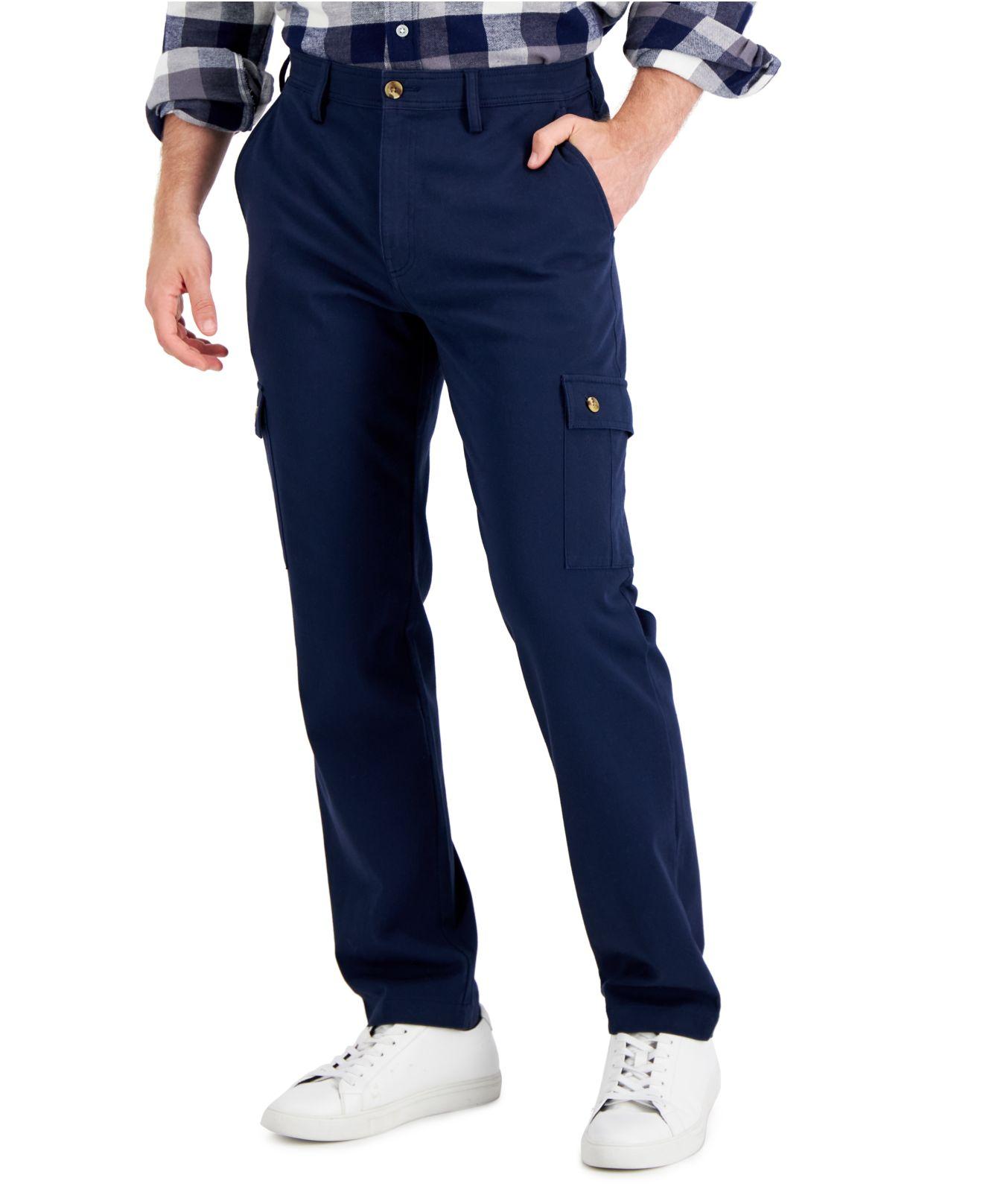 Club Room Regular-fit Stretch Cargo Pants, Created For Macy's in Blue ...