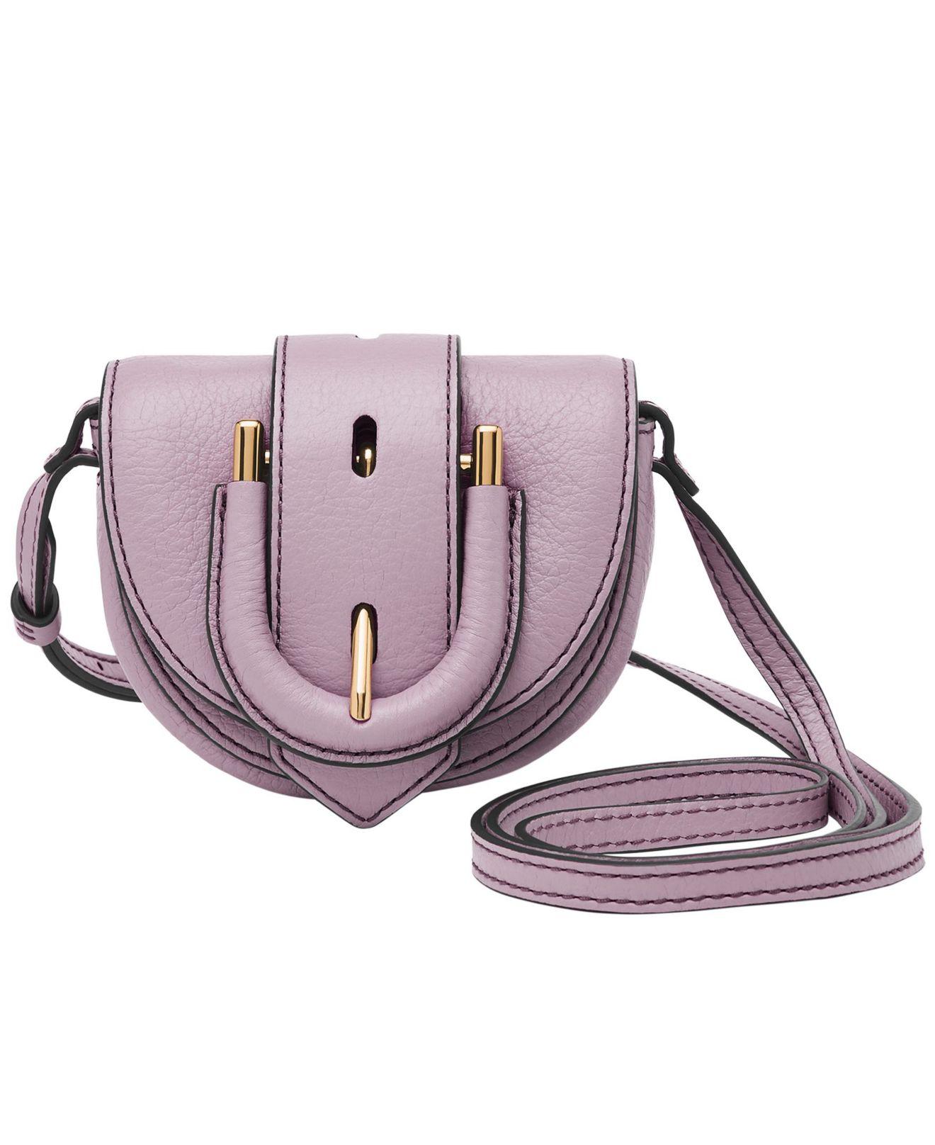 Fossil Harwell Mini Flap Crossbody Bag in Purple Lyst