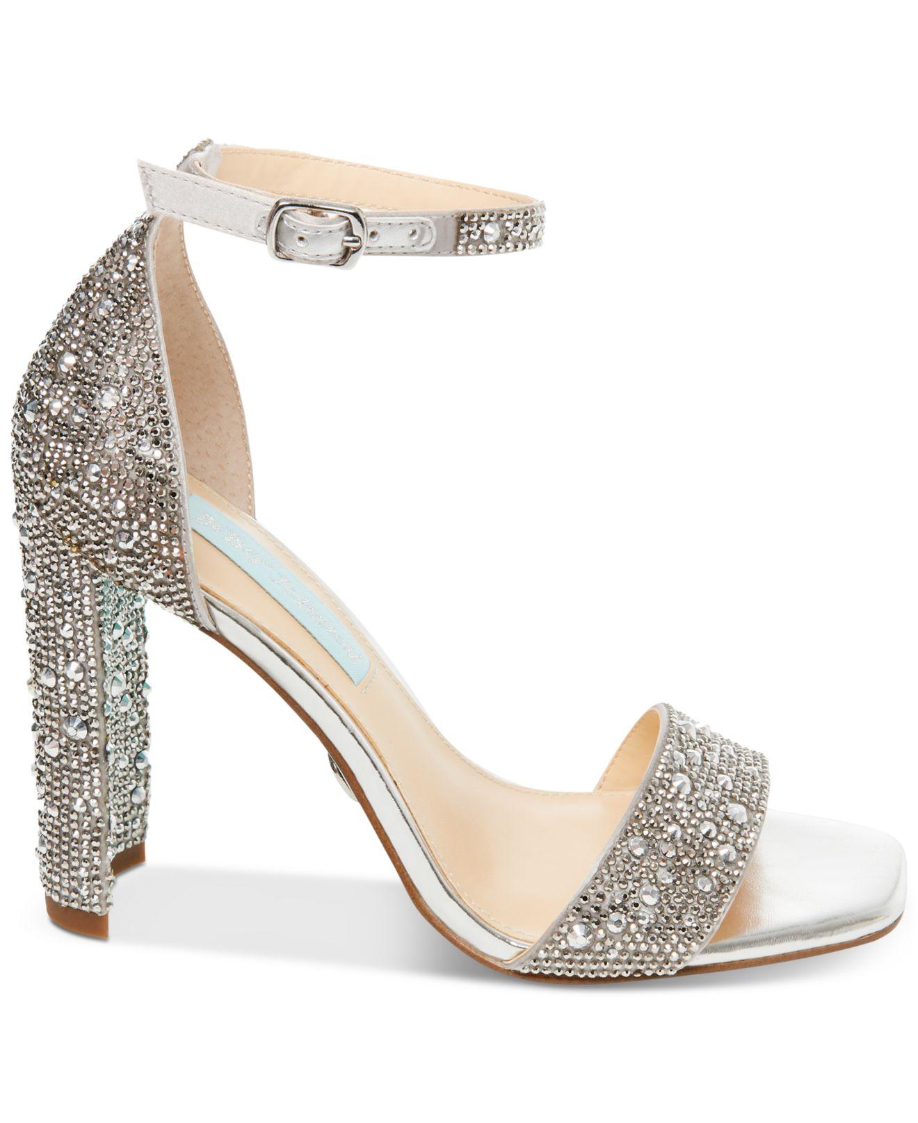 betsey johnson juno sandal silver