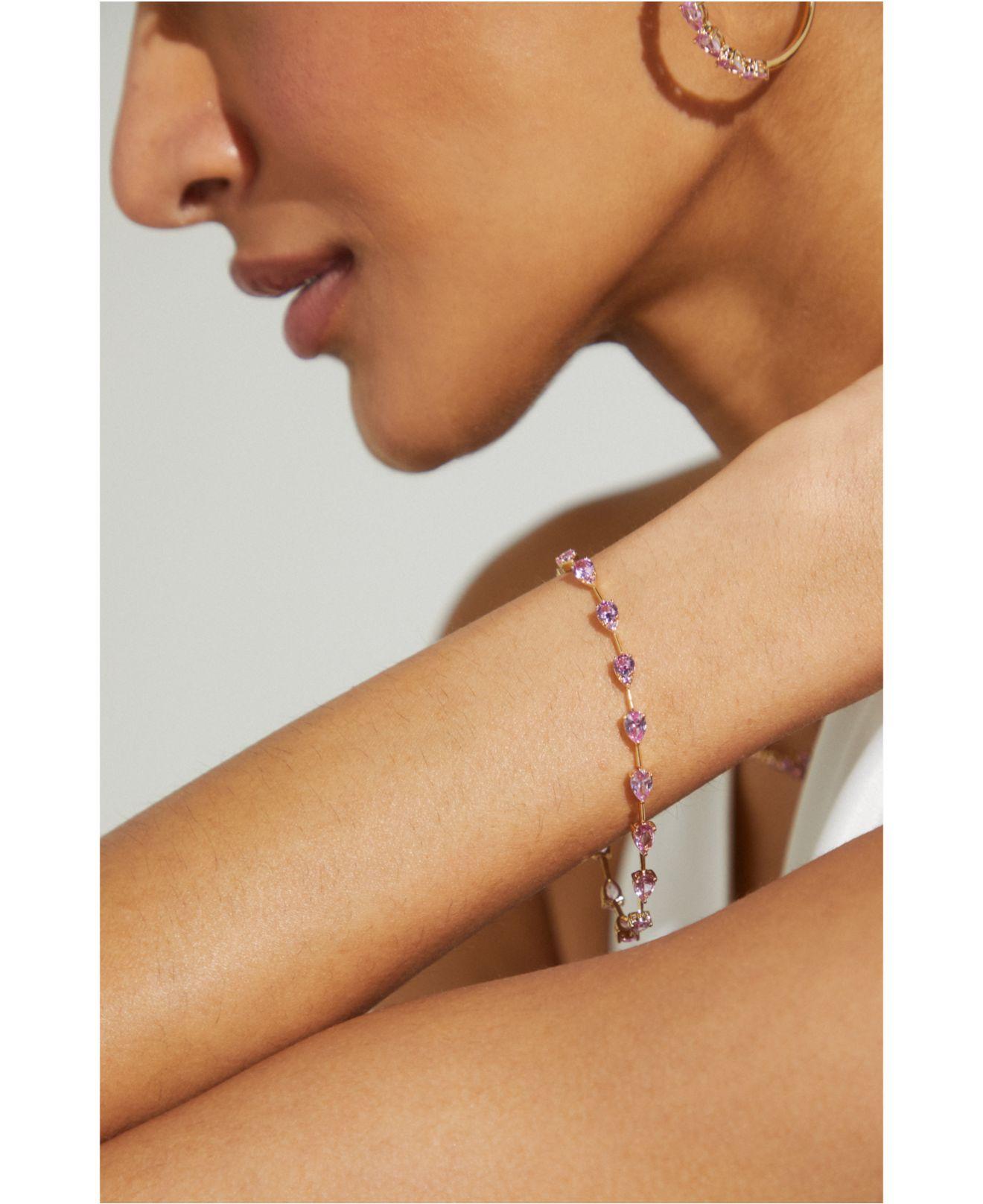 Danori Eliot Cubic Zirconia Flex Bracelet, Created For Macy's in Metallic |  Lyst
