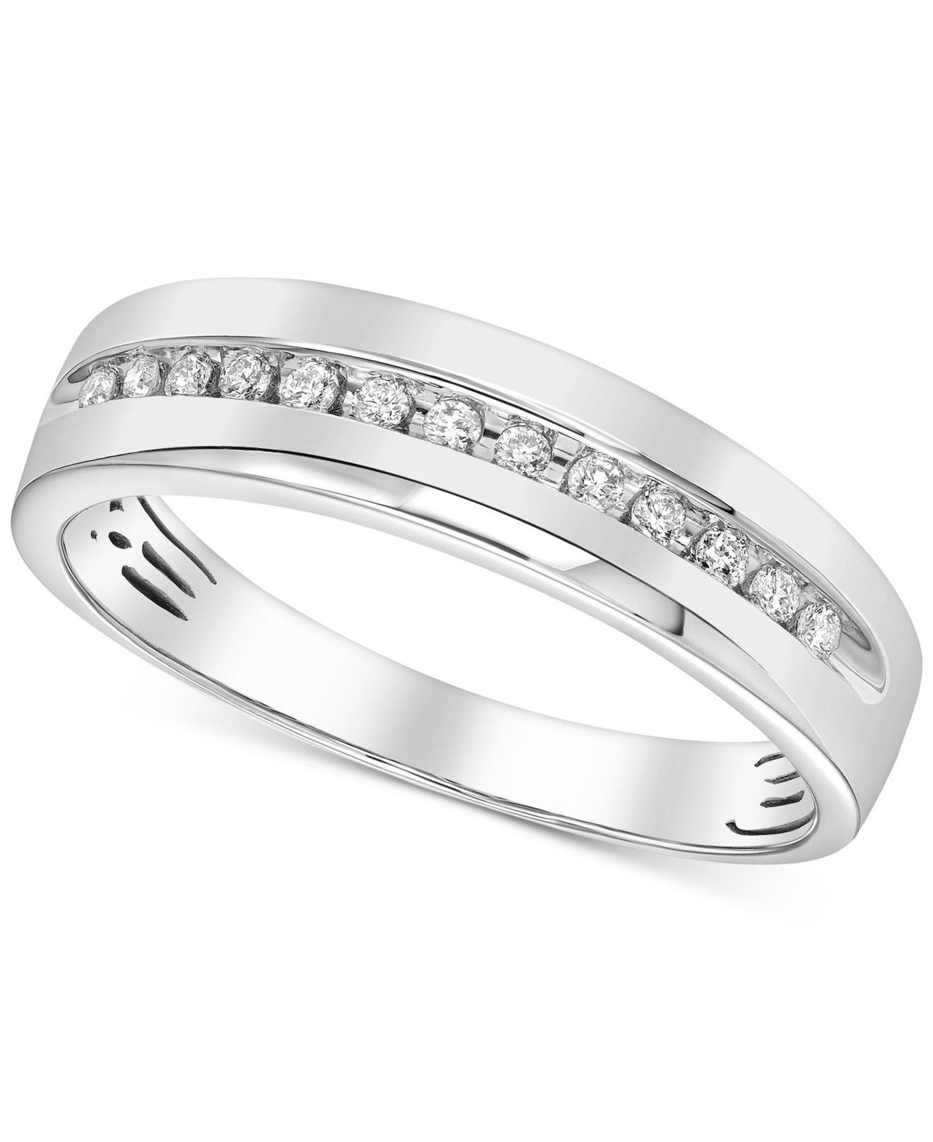 Macy's Diamond Channelset Band (1/6 Ct. T.w.) In 14k