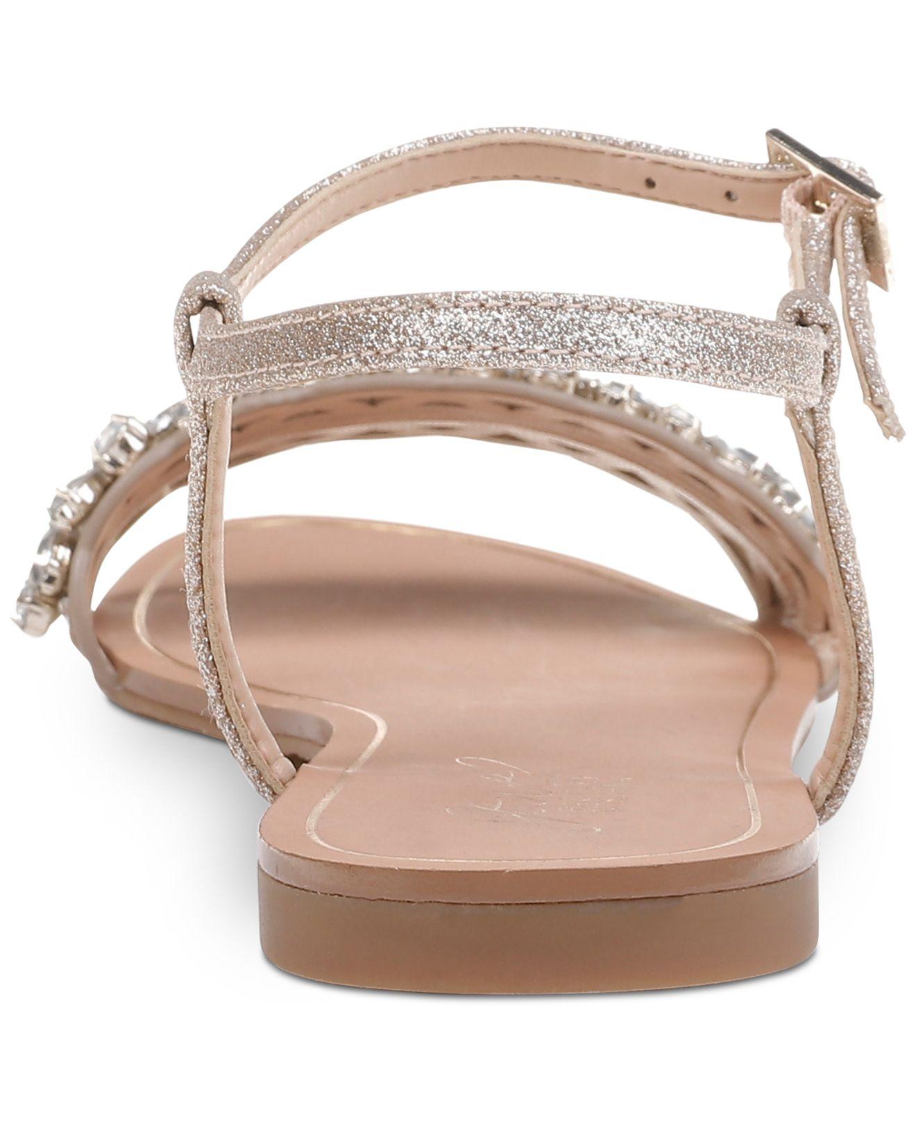 badgley mischka jeweled heel