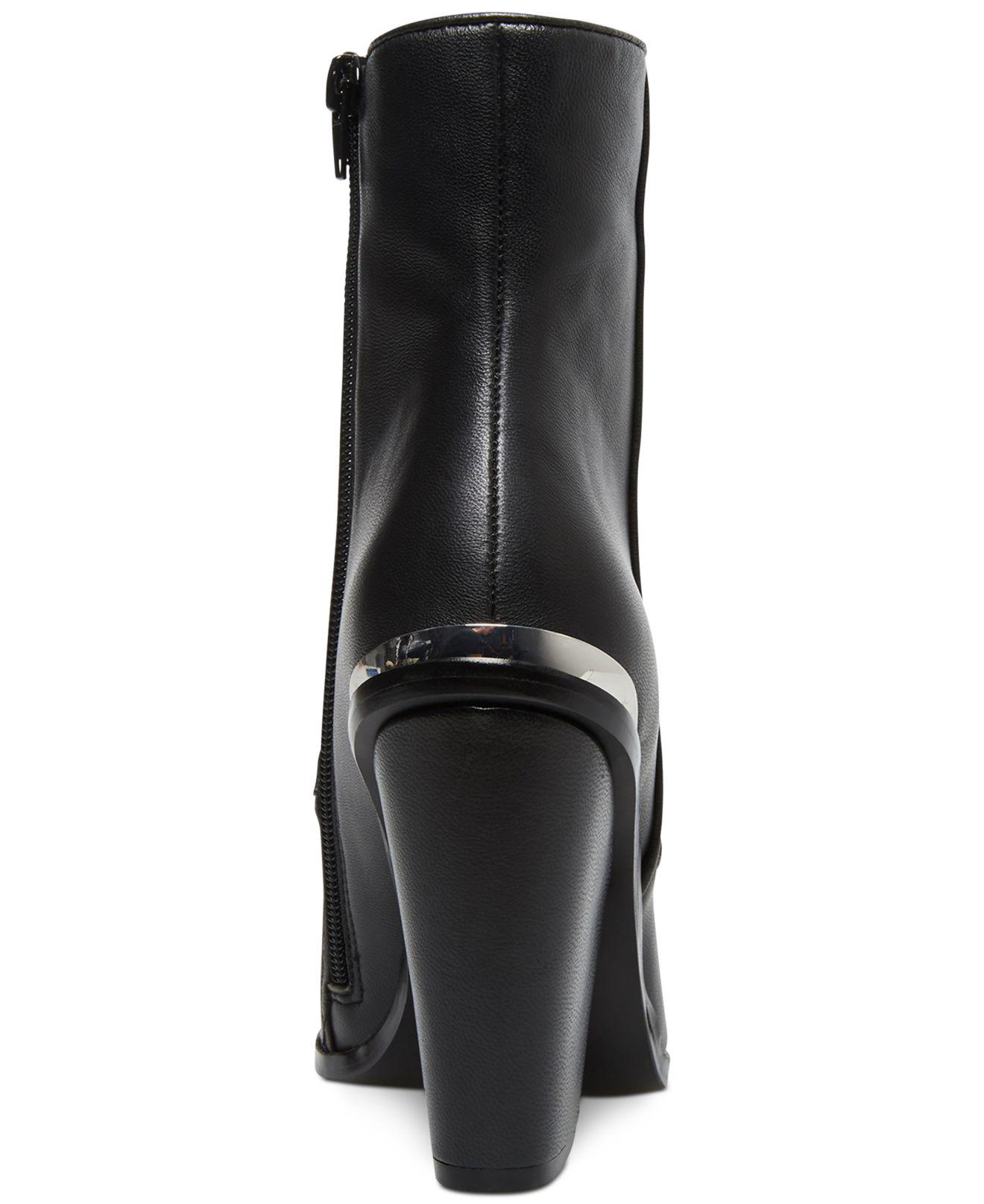 steve madden gallow black leather western boot