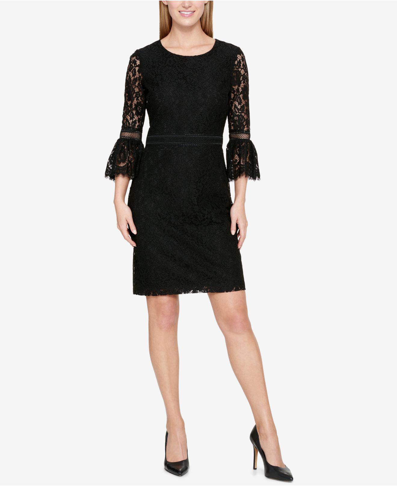 Tommy Hilfiger Lace Bell-sleeve Dress 