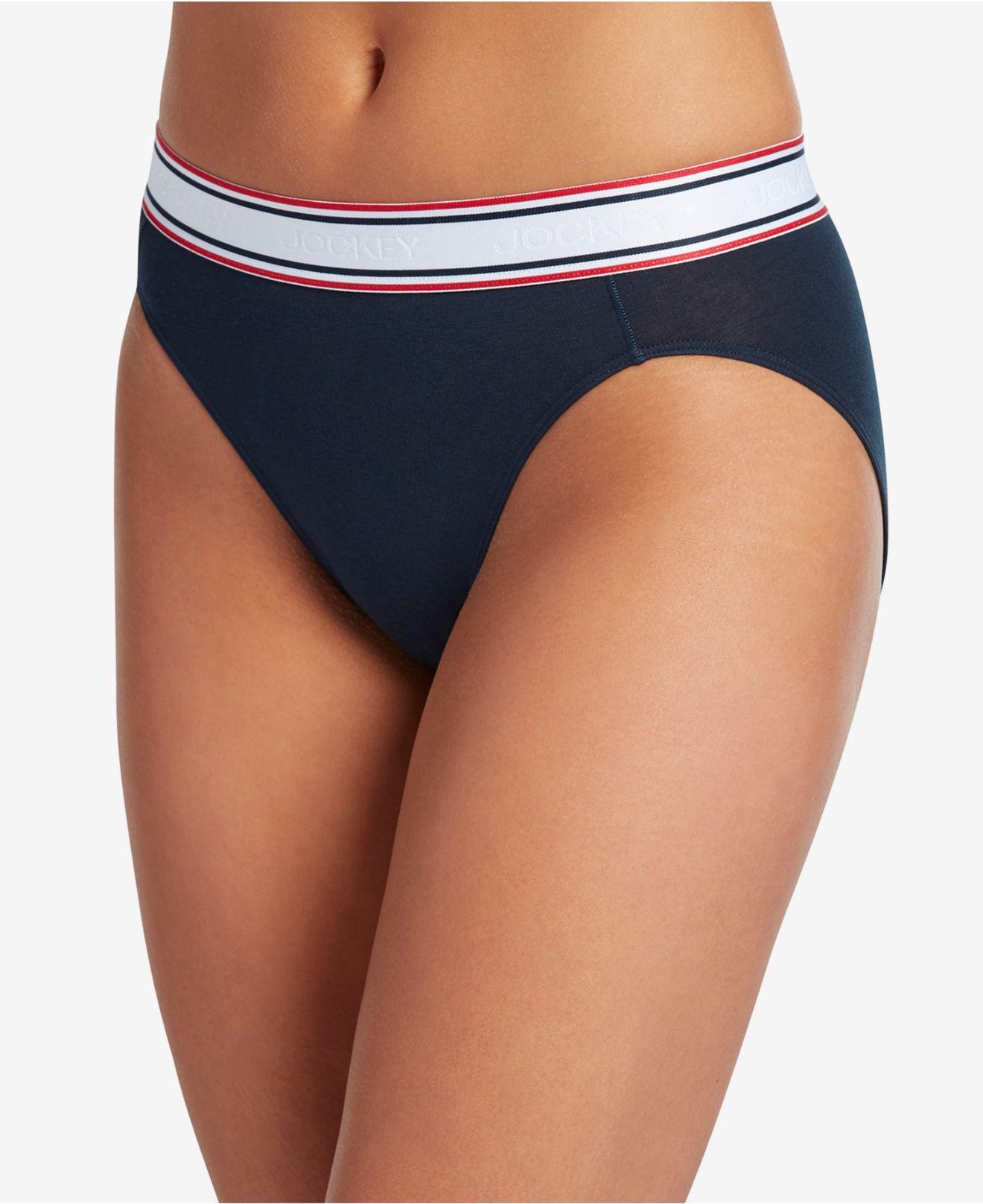 Jockey Retro Stripe Hi-cut Panty Underwear 2254, First At Macy's, Also  Available In Extended Sizes in Blue