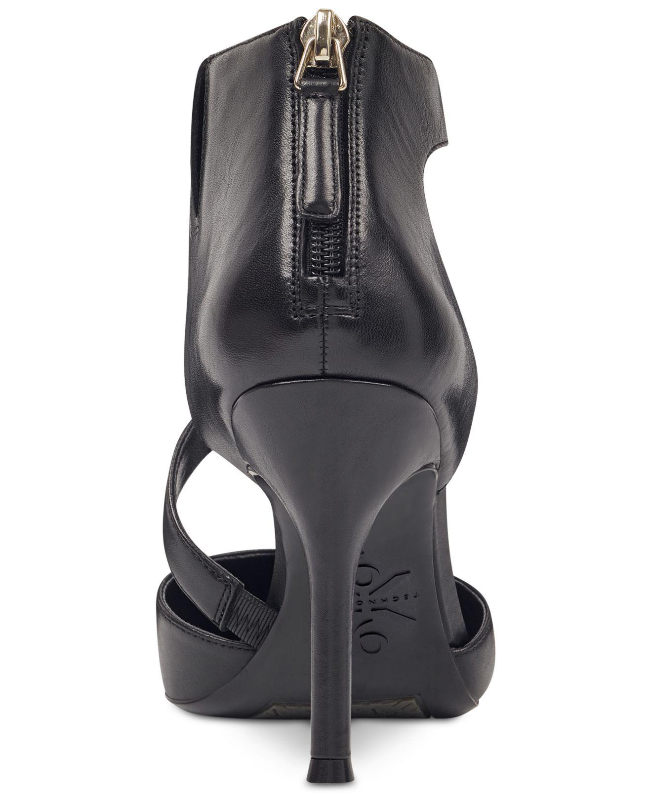 nine west forty asymmetrical strappy pumps