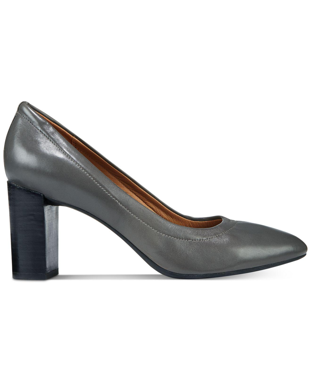 clarks block heels