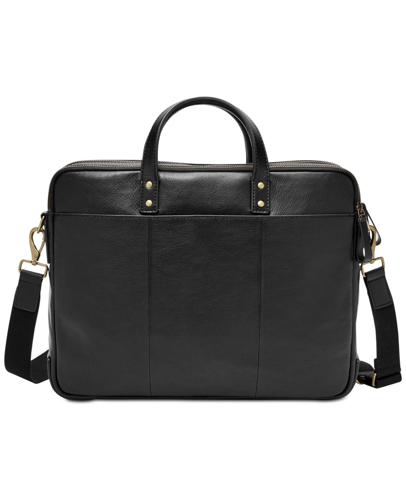 fossil men's briefcase