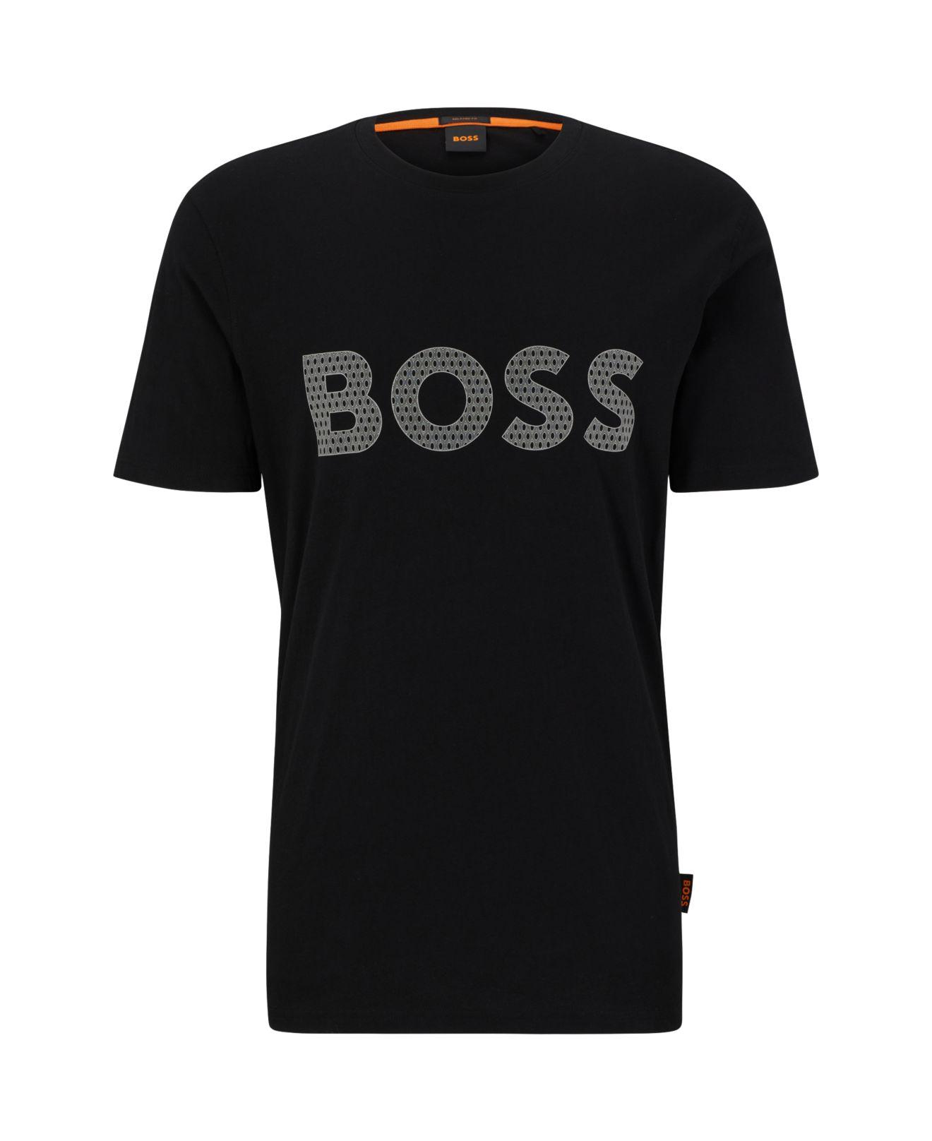 Belastingbetaler Benodigdheden kwartaal BOSS by HUGO BOSS Logo Detail T-shirt in Black for Men | Lyst
