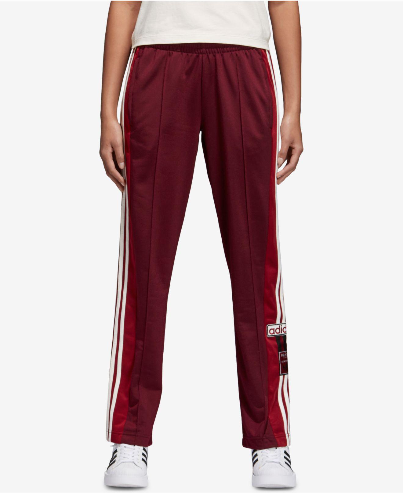 adidas Originals Adibreak Tearaway Track Pants in Maroon (Red) for Men |  Lyst