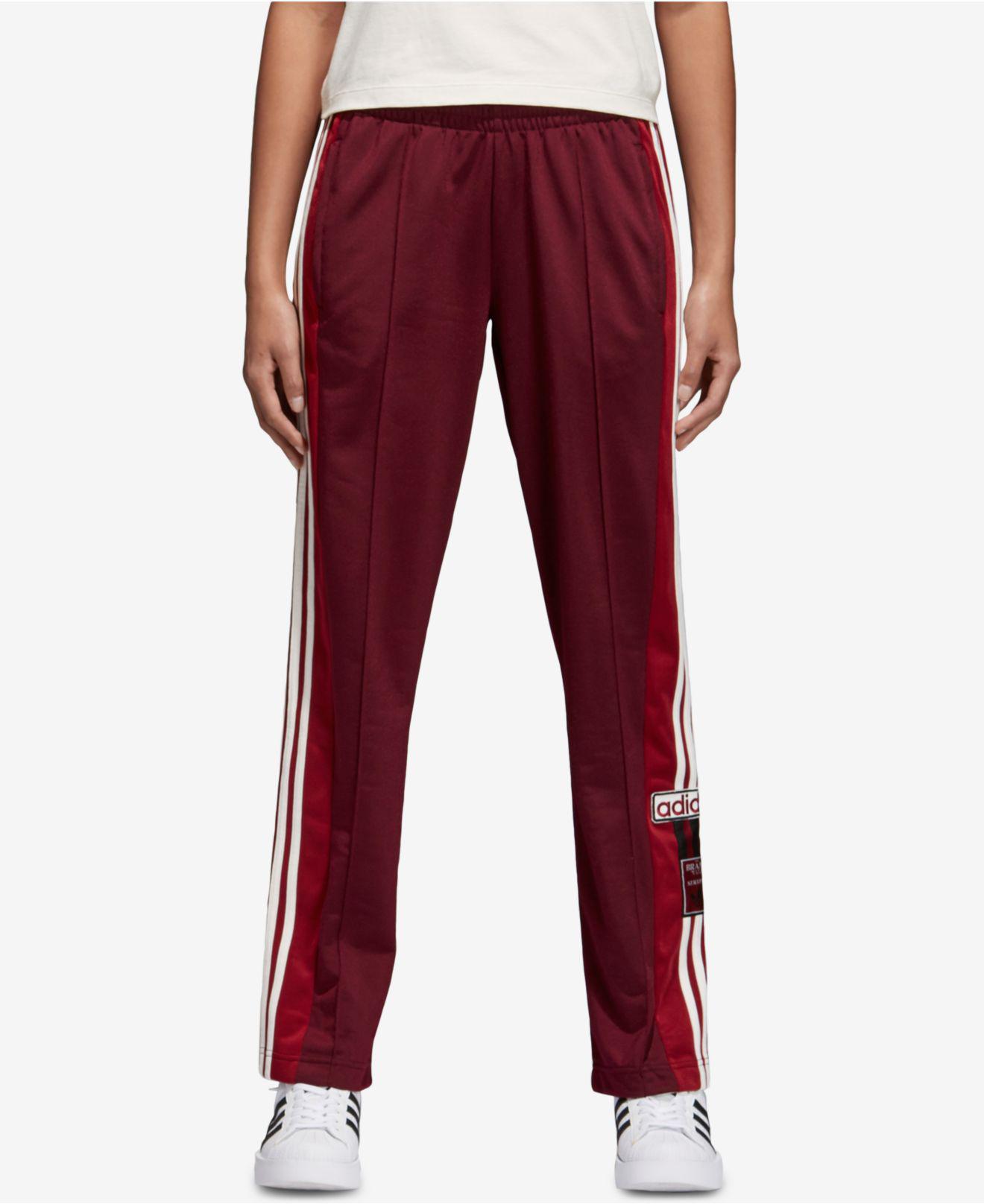 adibreak track pants maroon