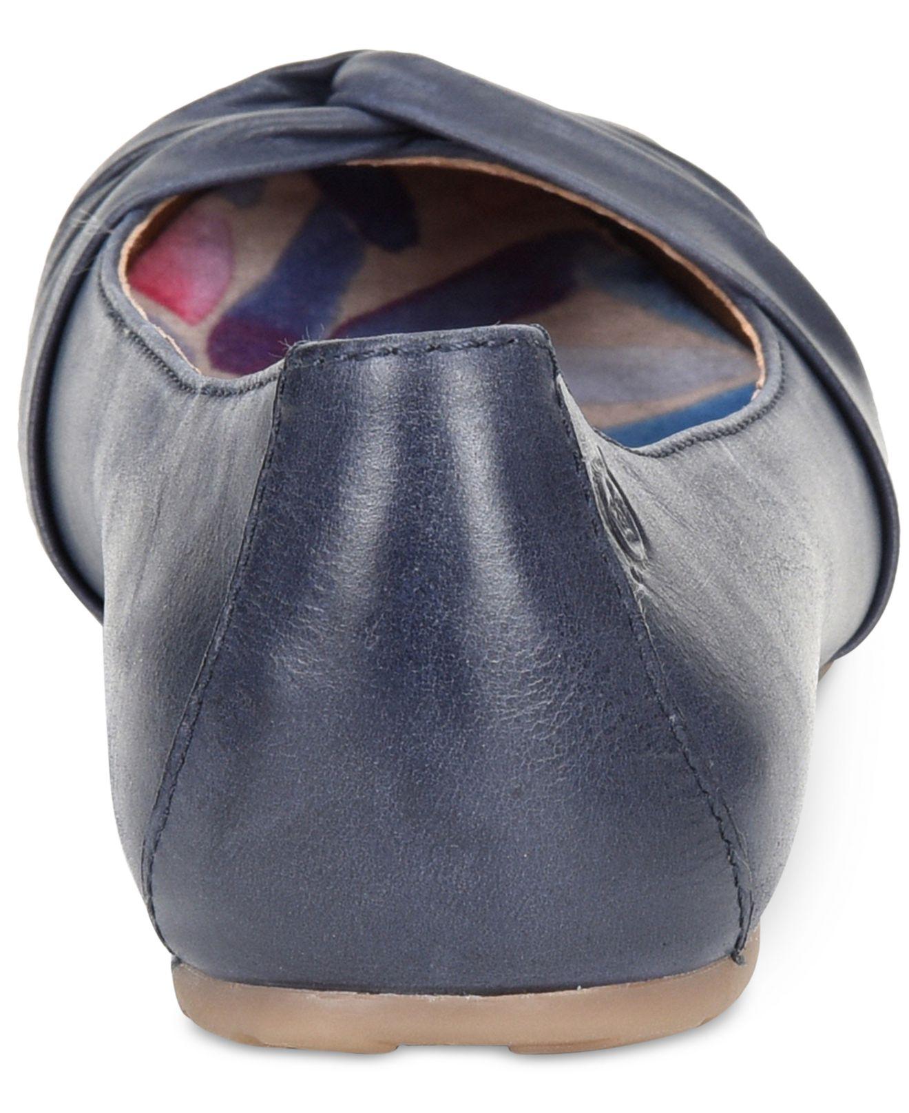 born navy flats