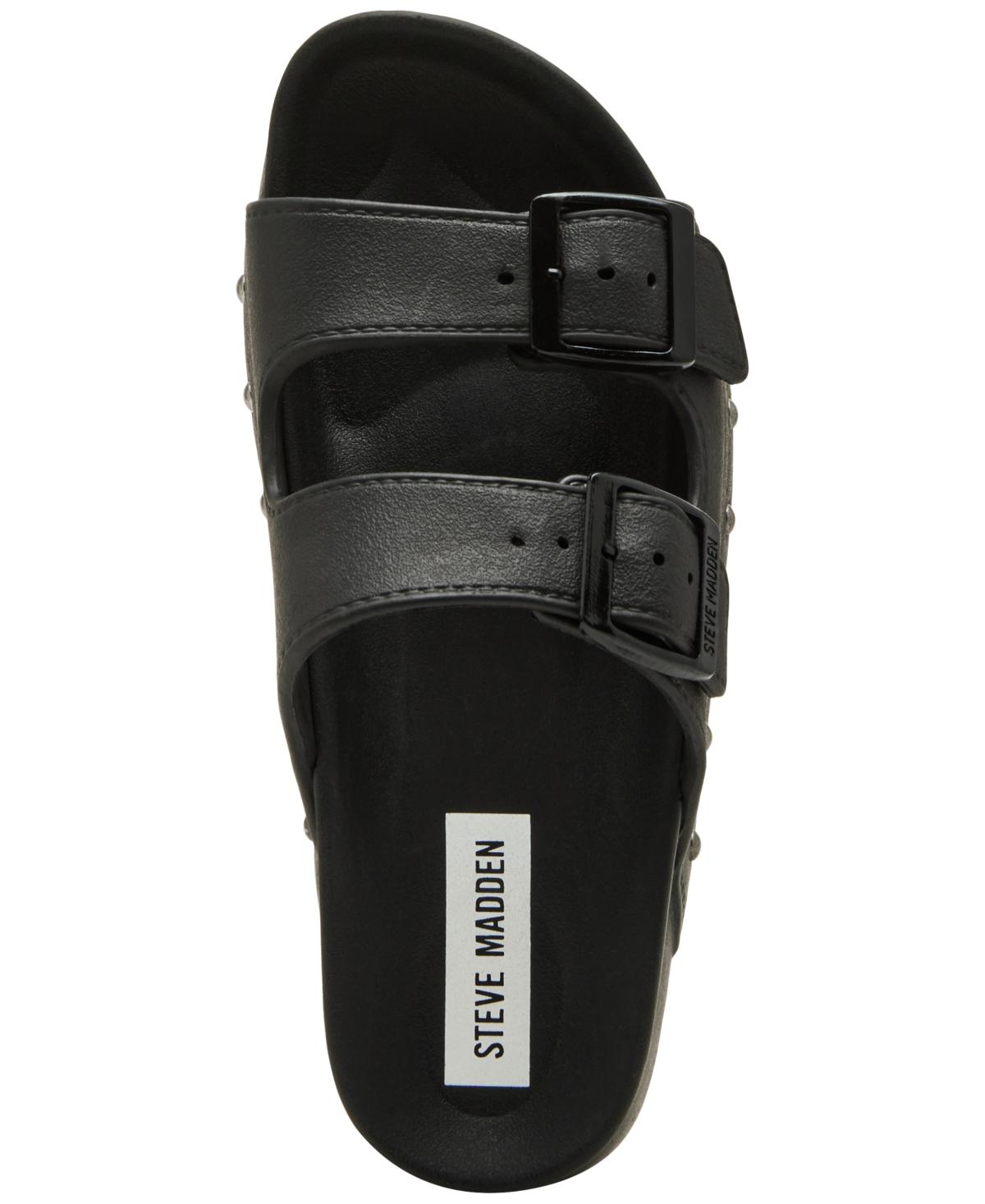 Steve Madden Kali-j Flatform Footbed Sandals in Black | Lyst