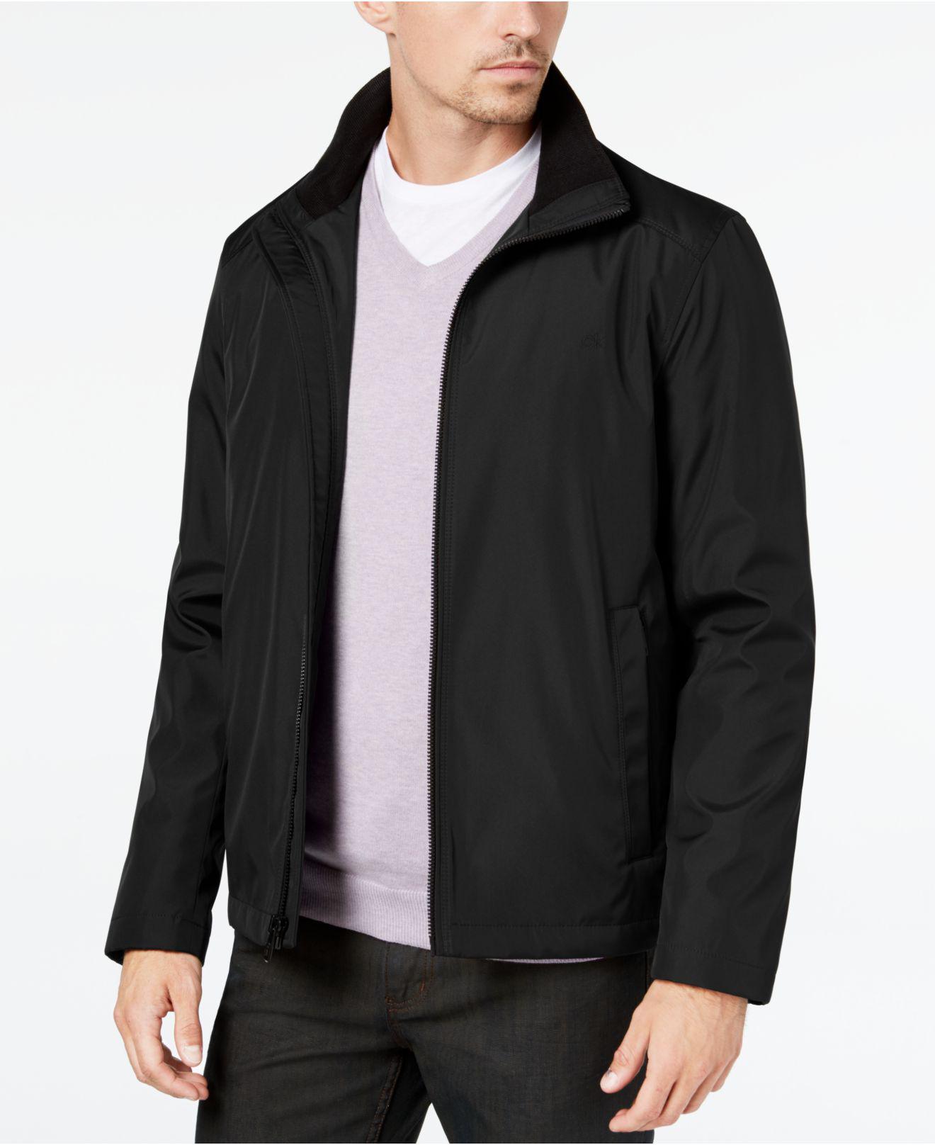 Calvin Klein Synthetic Full-zip Stand-collar Lightweight Jacket in