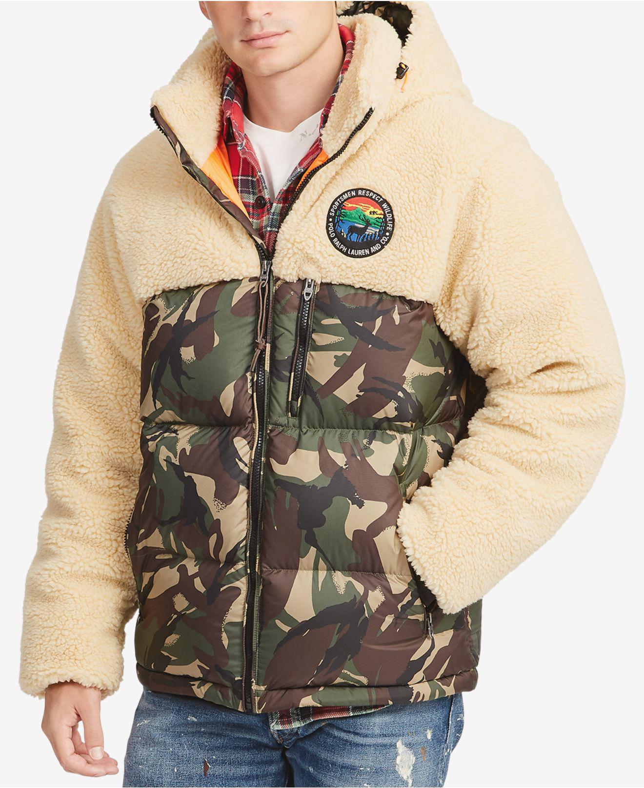 polo ralph lauren men's paneled down jacket