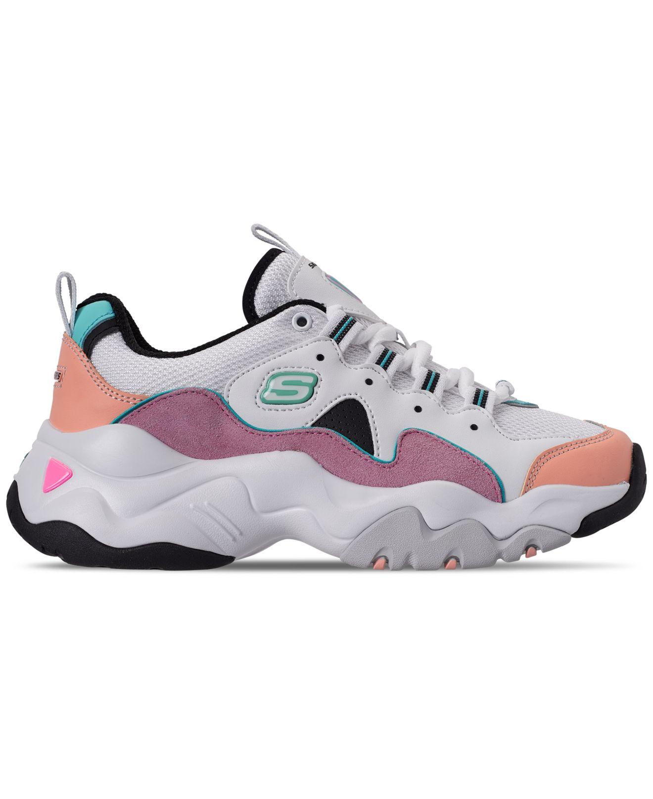 Skechers Rubber D'lite Chunky Trainers 3.0 In Pastel - Lyst