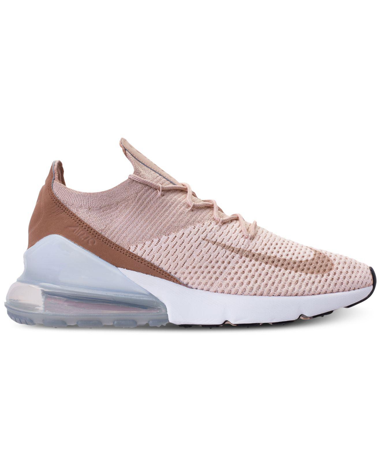 Nike Wmns Air Max 270 Flyknit Guava Ice/ Particle Beige in Pink | Lyst