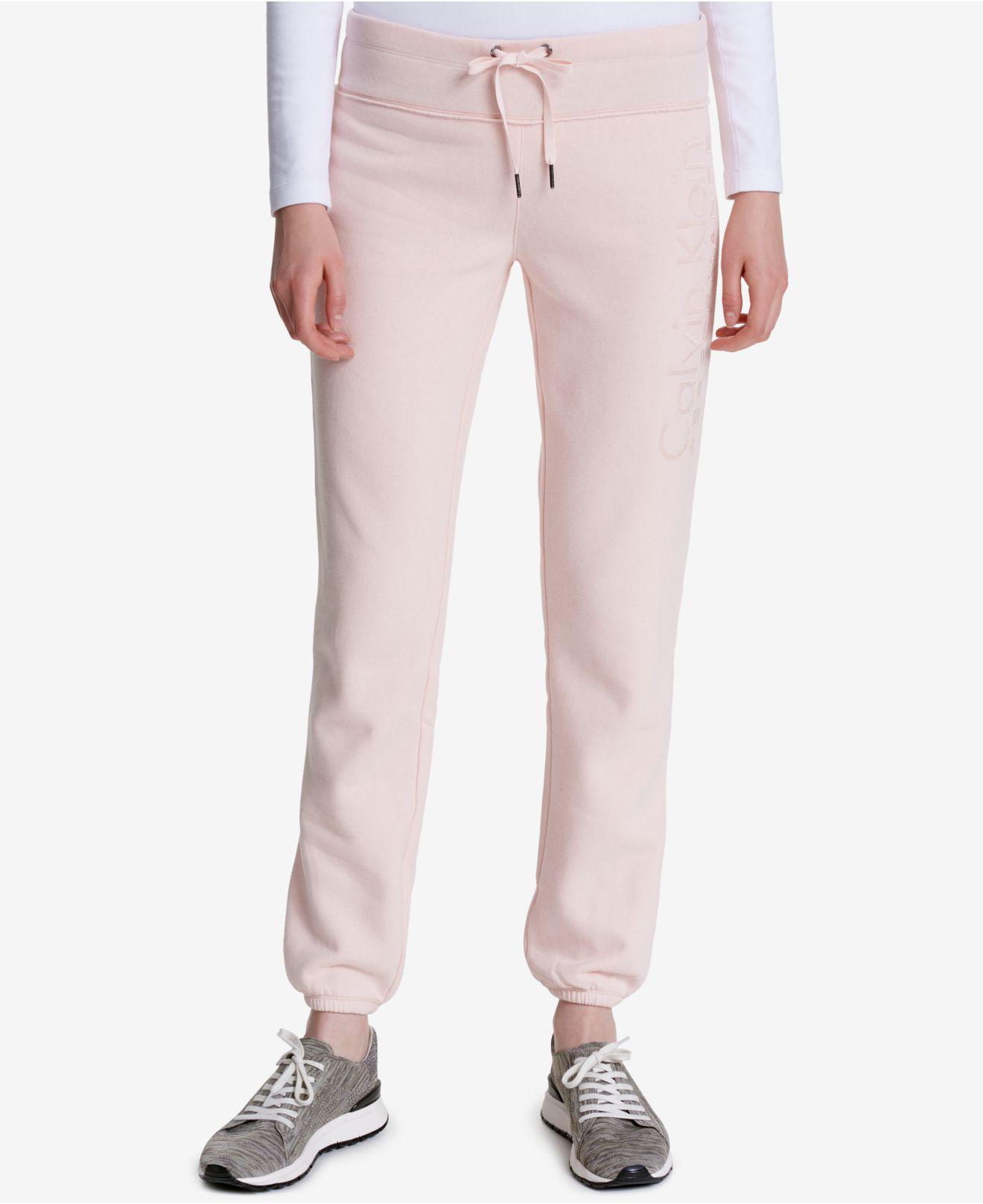 calvin klein pink sweatpants