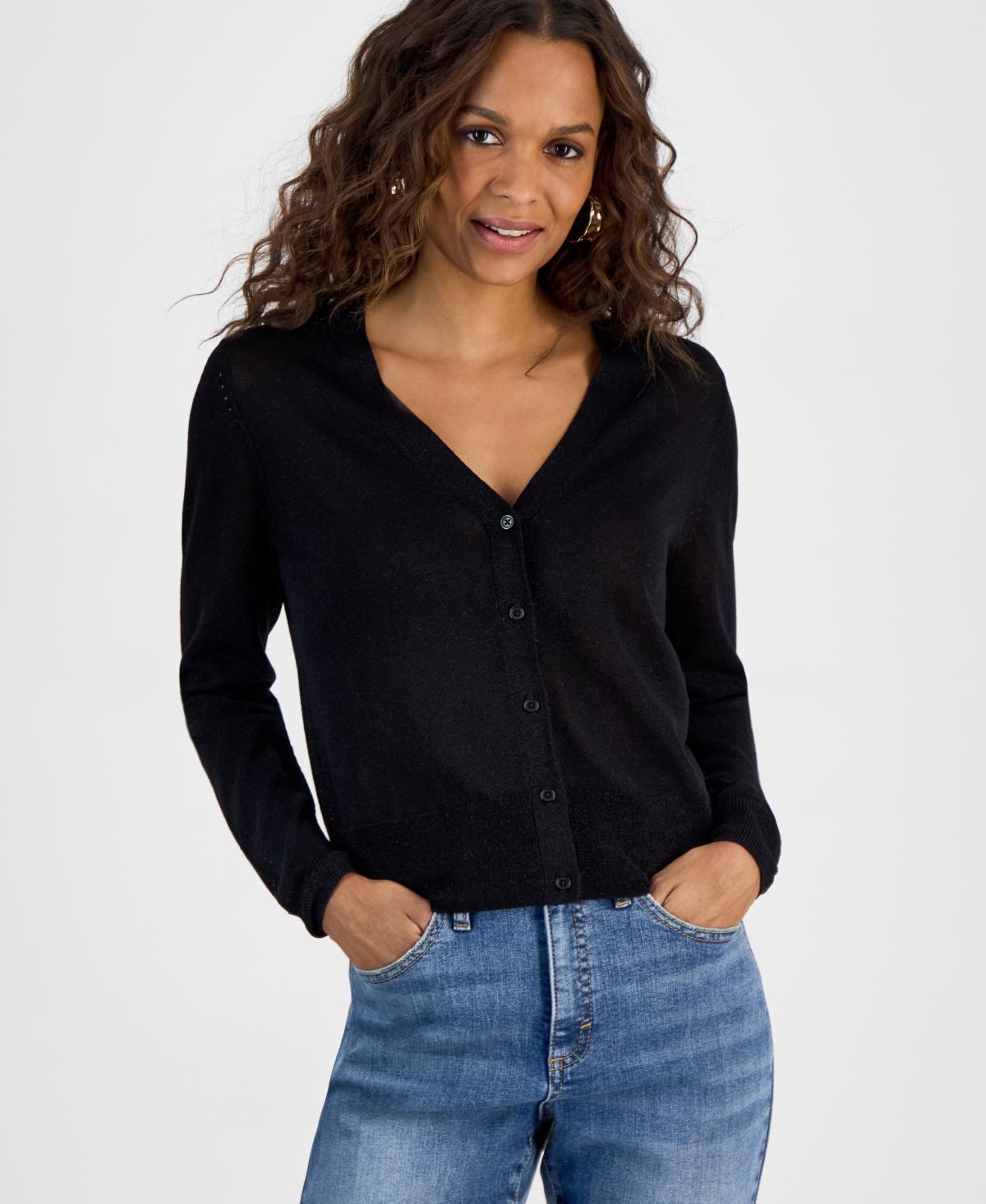 V Neck Macy Petite Sweaters Cashmere Cardigan Macy's Cardigan