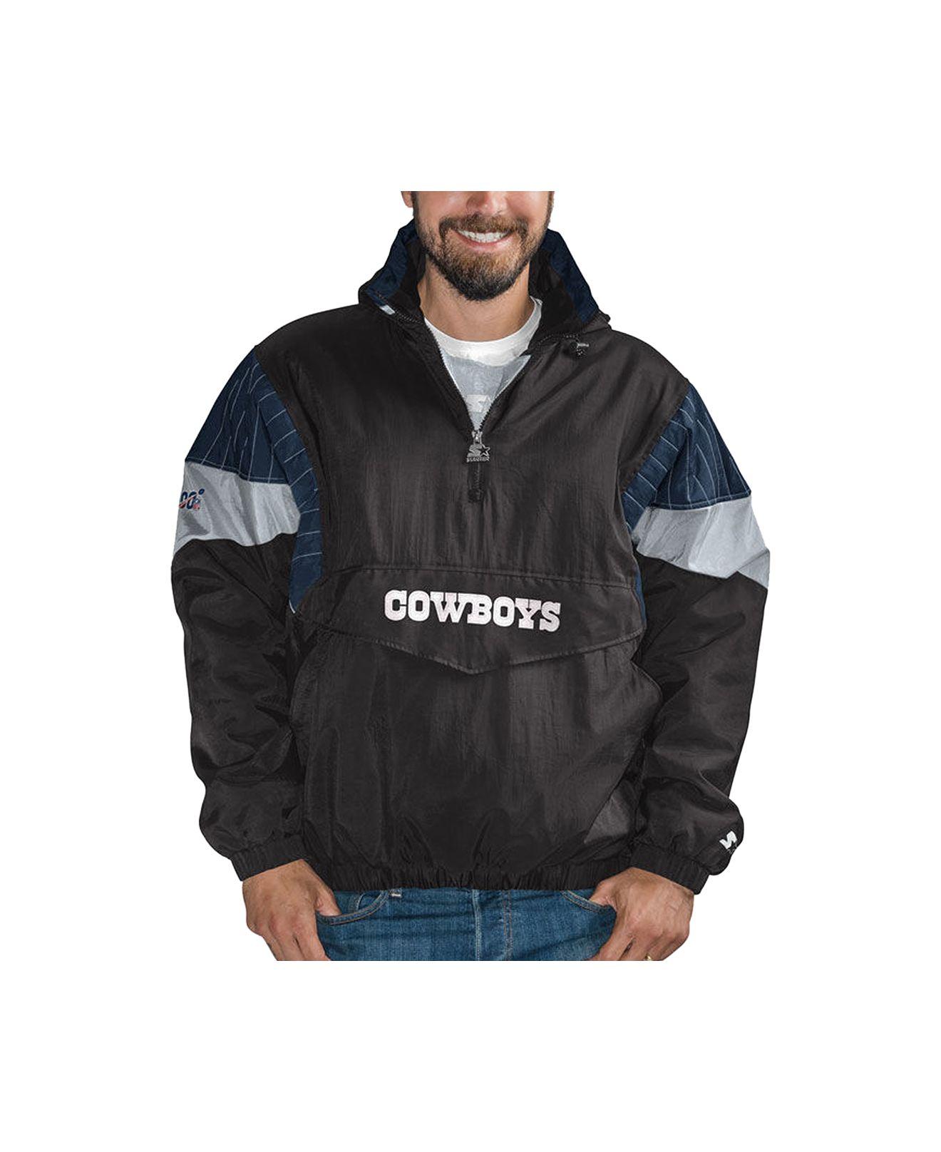 cowboys pullover starter jacket