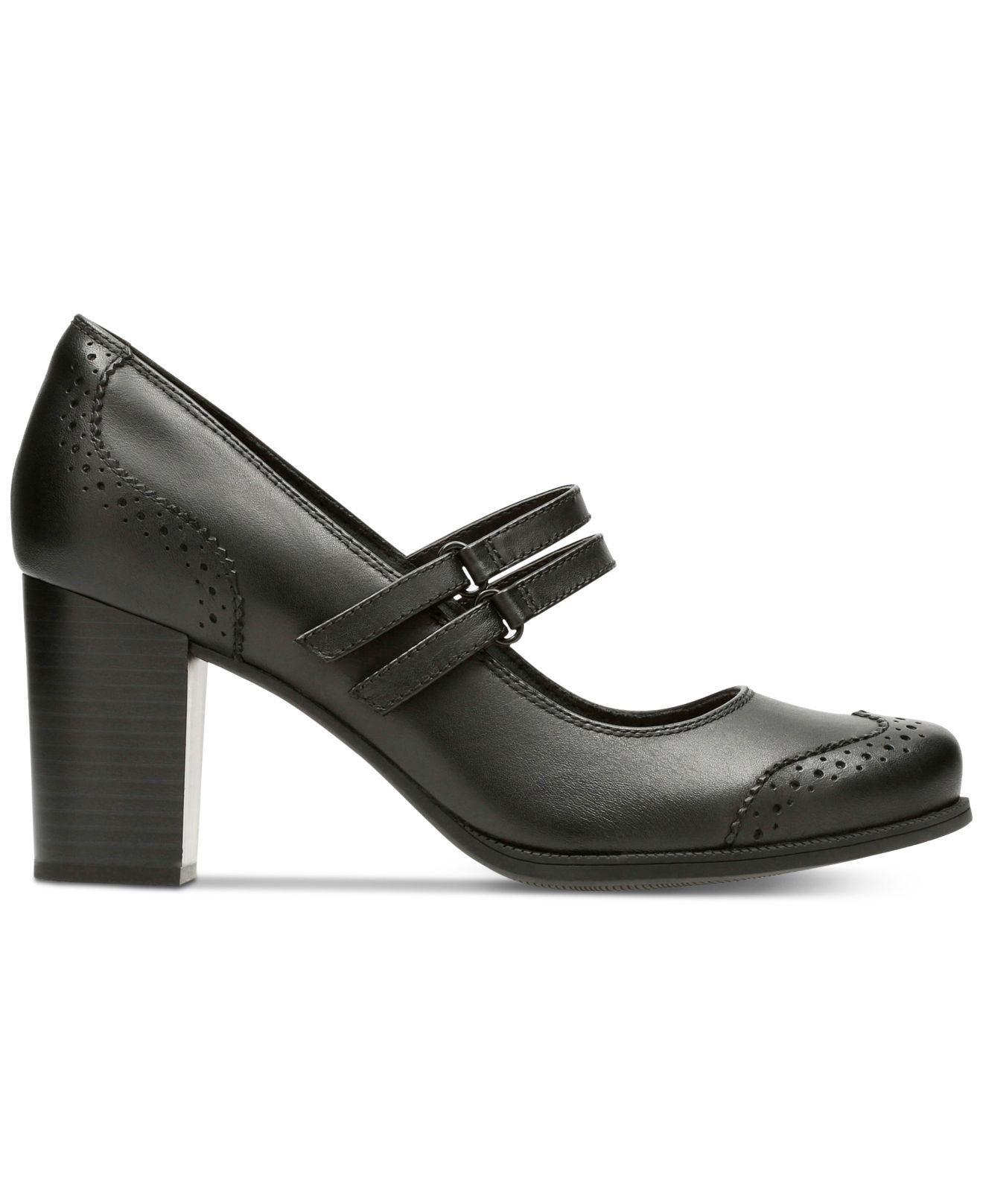 Clarks Leather Women's Claeson Tilly Mary Jane Pumps in Black | Lyst