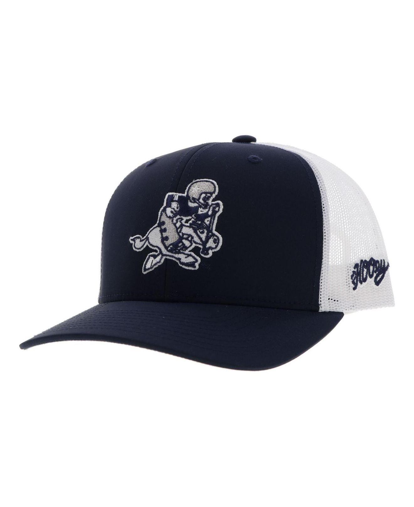 Hooey Navy, White Dallas Cowboys Retro Joe Logo Trucker Adjustable Hat ...